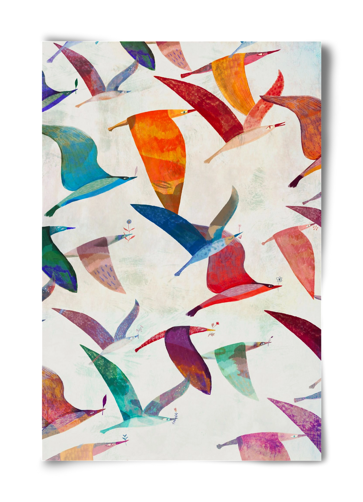 Reménymadarak, 40x60 cm, Keret nélkül