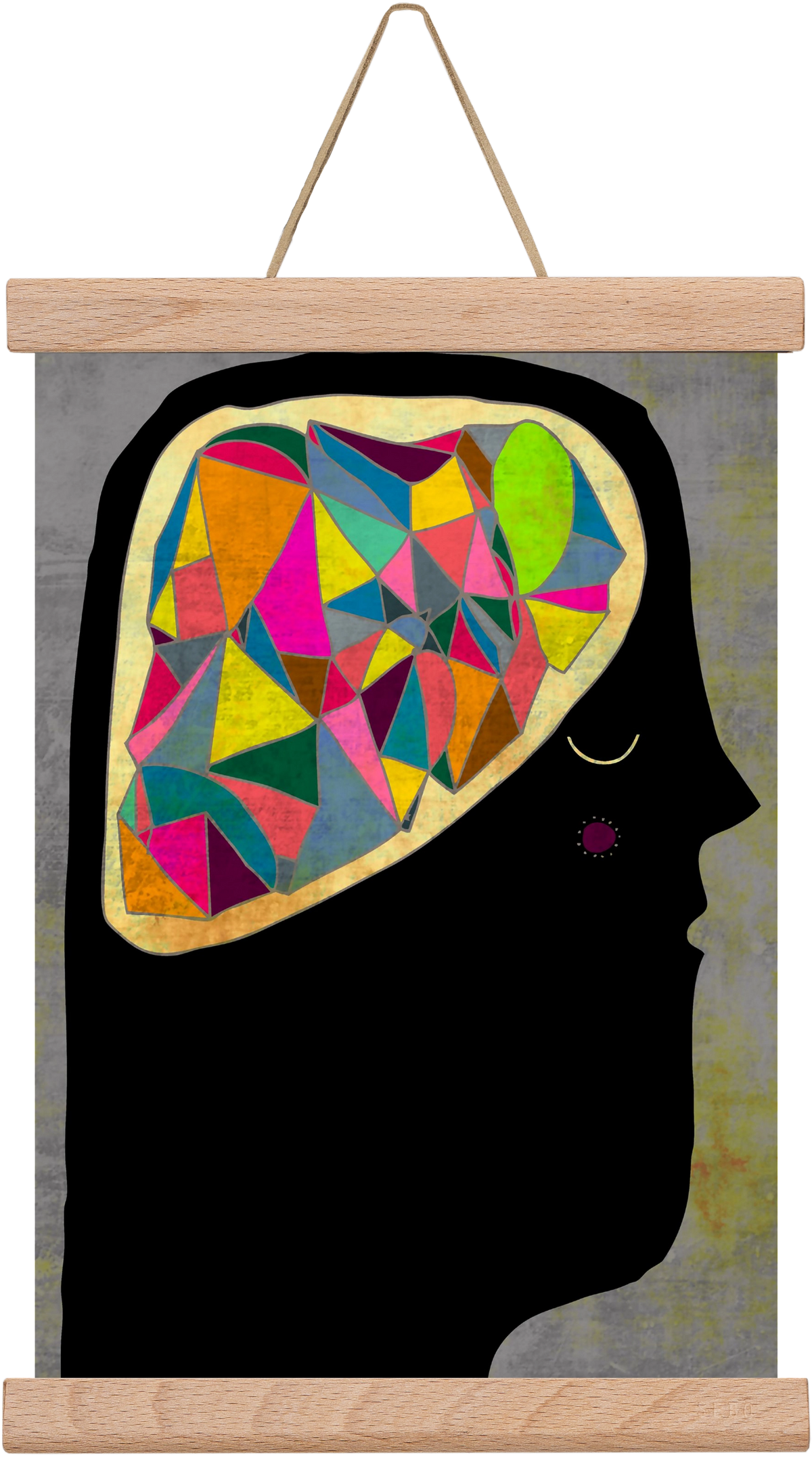 Agy, 20x30 cm (20x30 cm), Tölgy akasztó