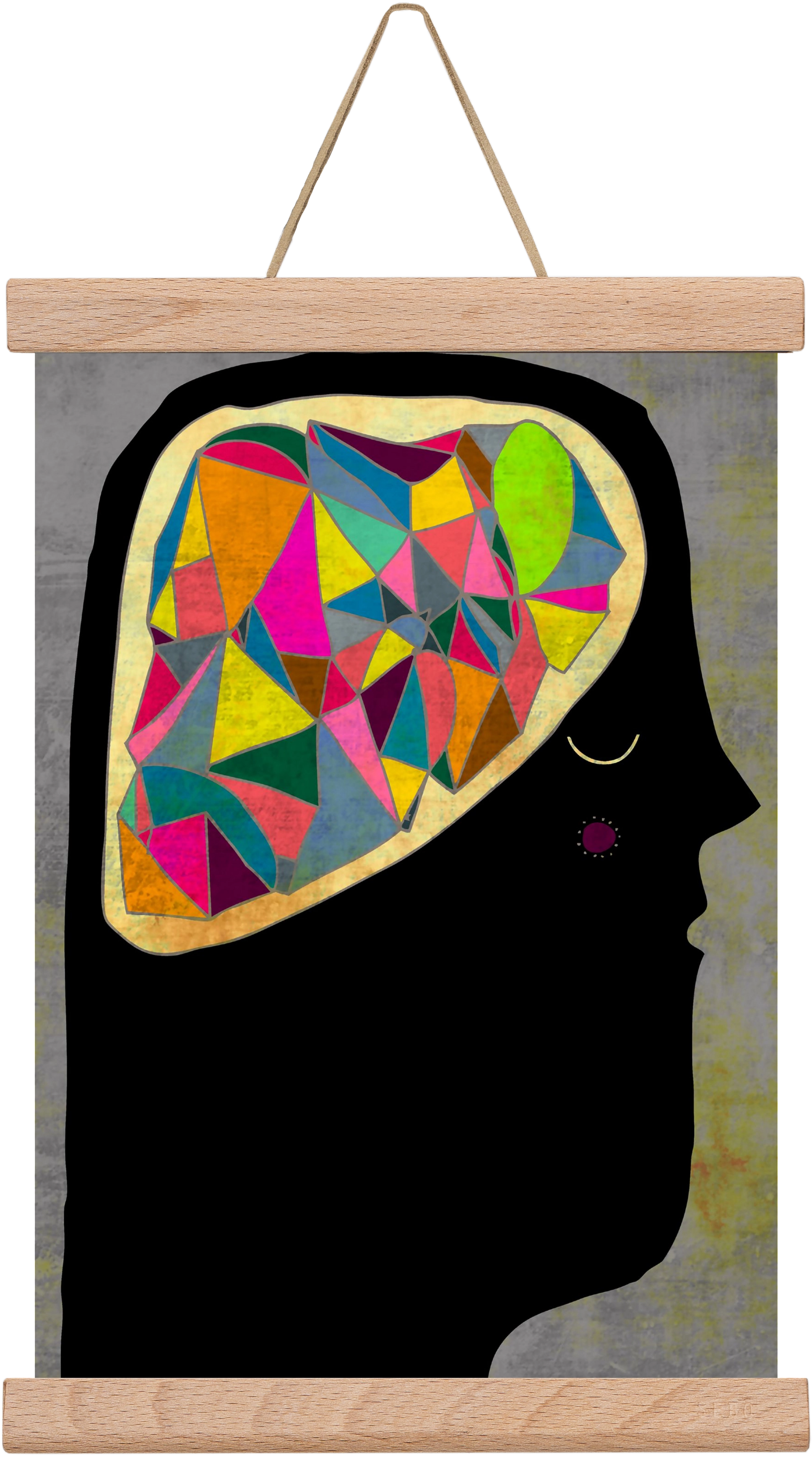 Agy, 20x30 cm (20x30 cm), Tölgy akasztó