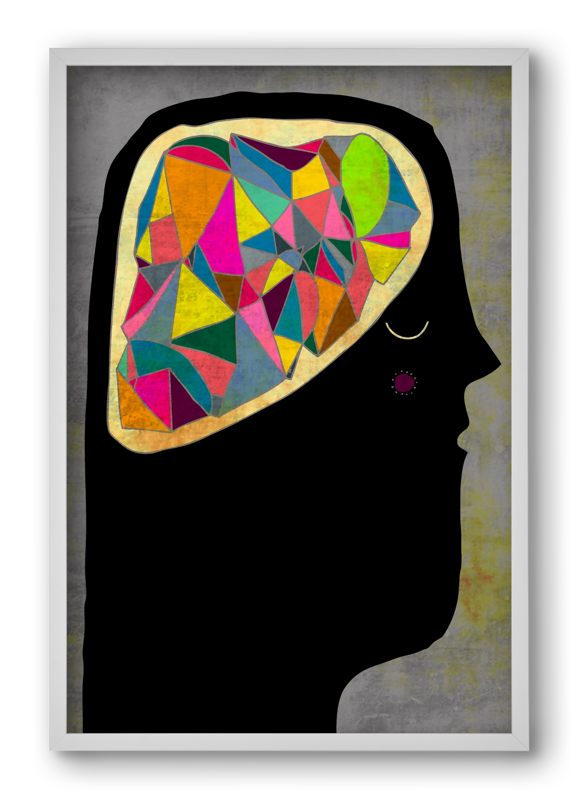 Agy, 40x60 cm (40x60 cm), Fehér keret