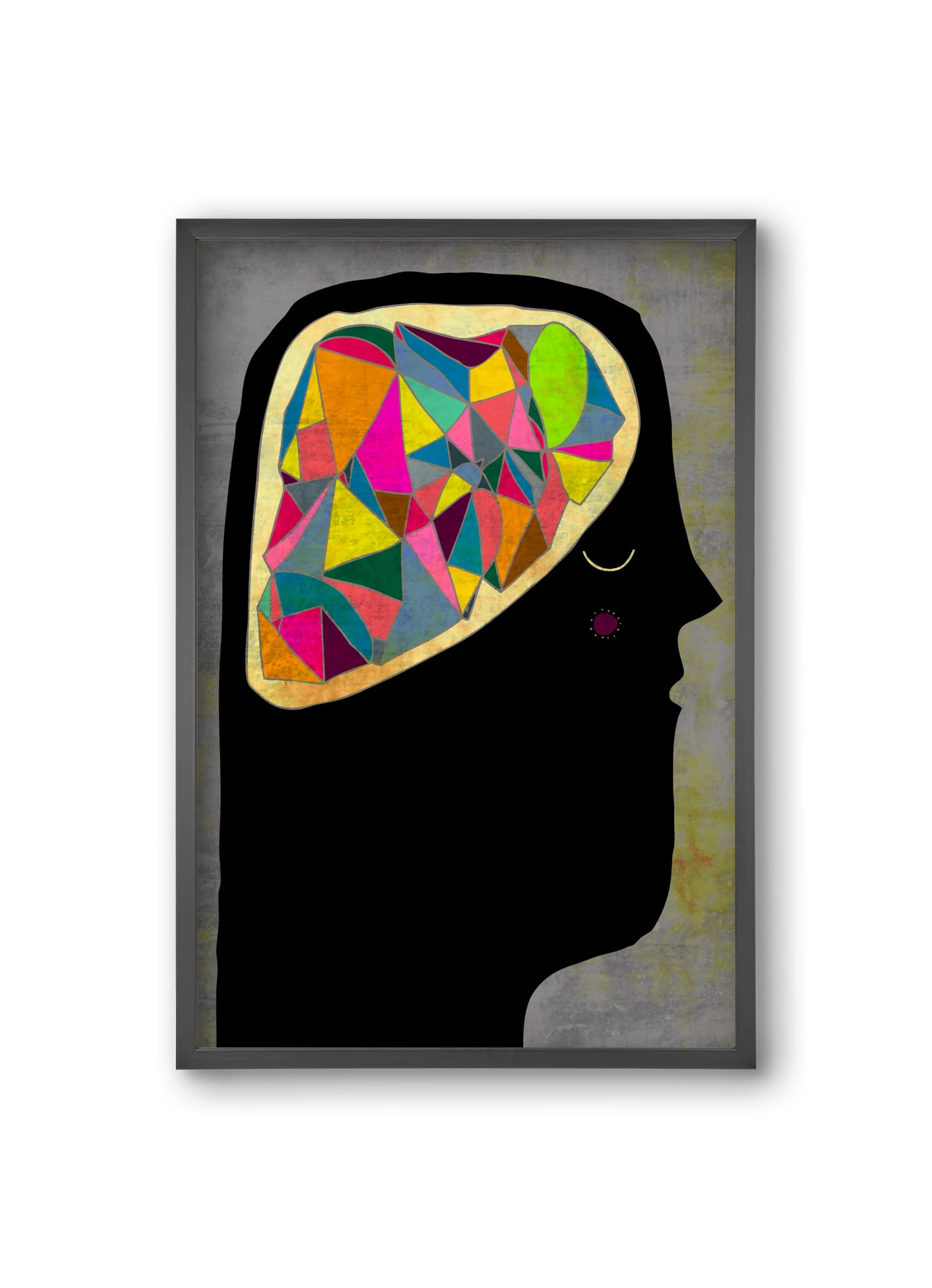 Agy, 20x30 cm (20x30 cm), Fekete keret