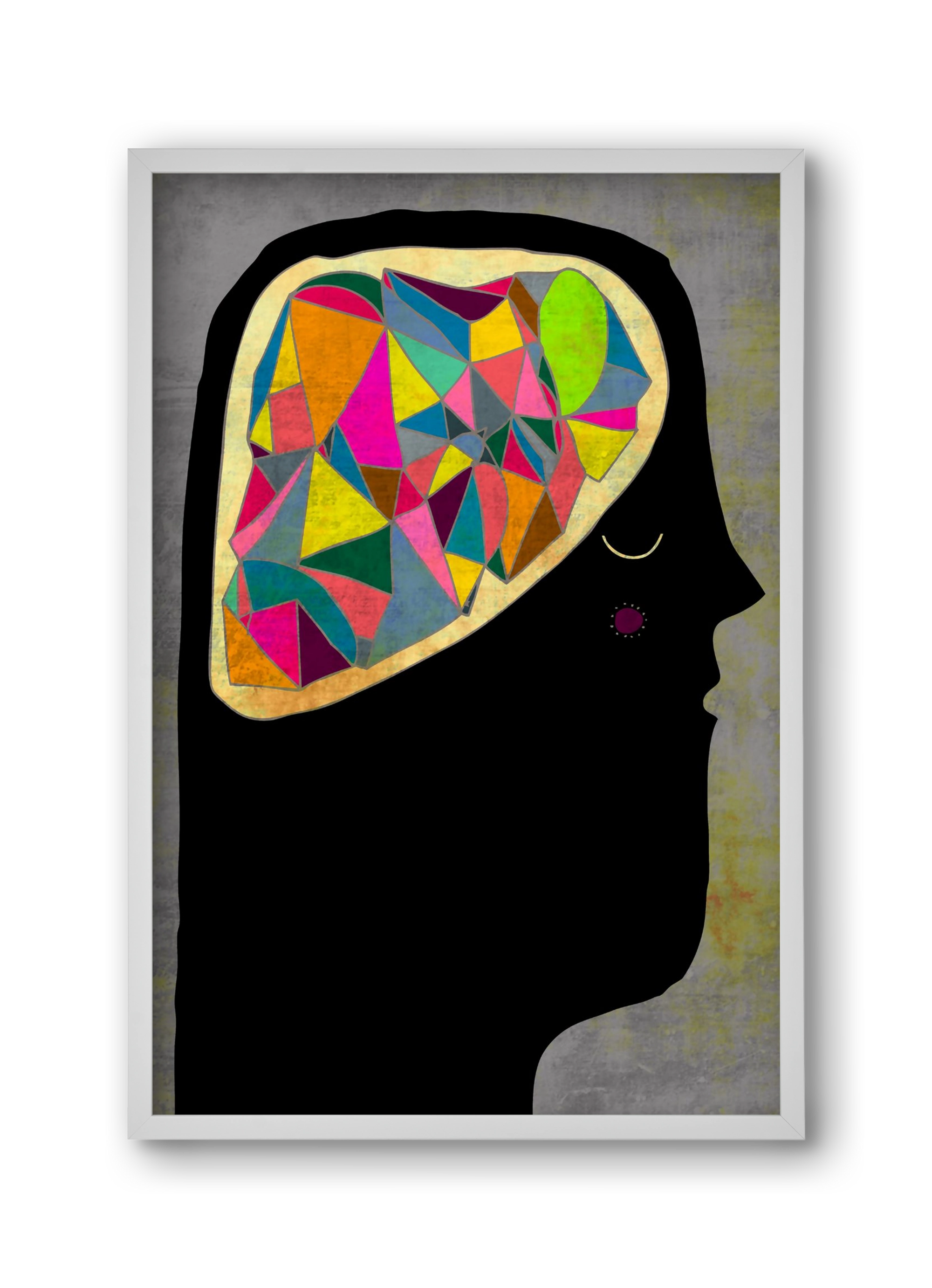 Agy, 30x45 cm (30x45 cm), Fehér keret