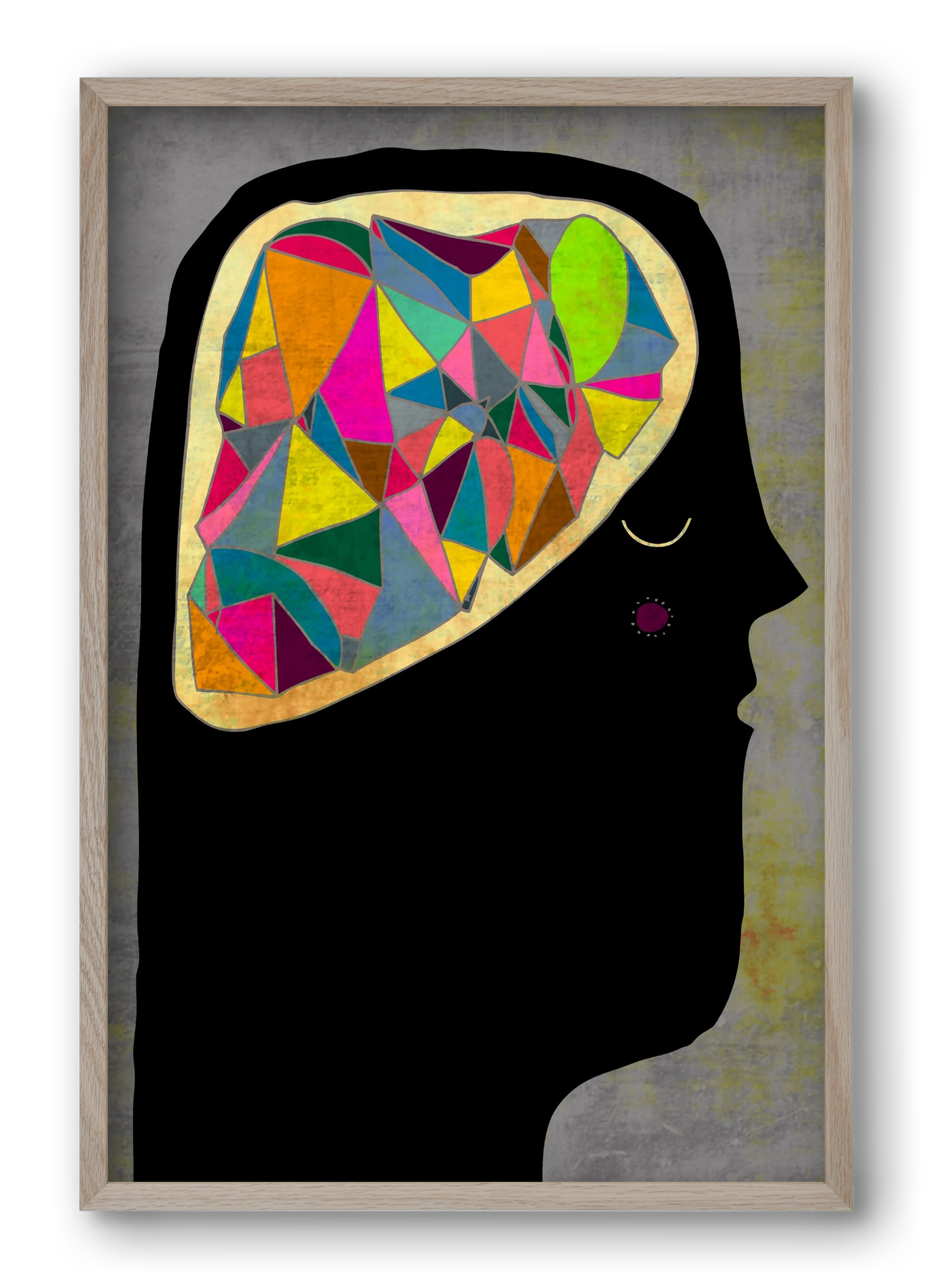 Agy, 40x60 cm (40x60 cm), Tölgy keret