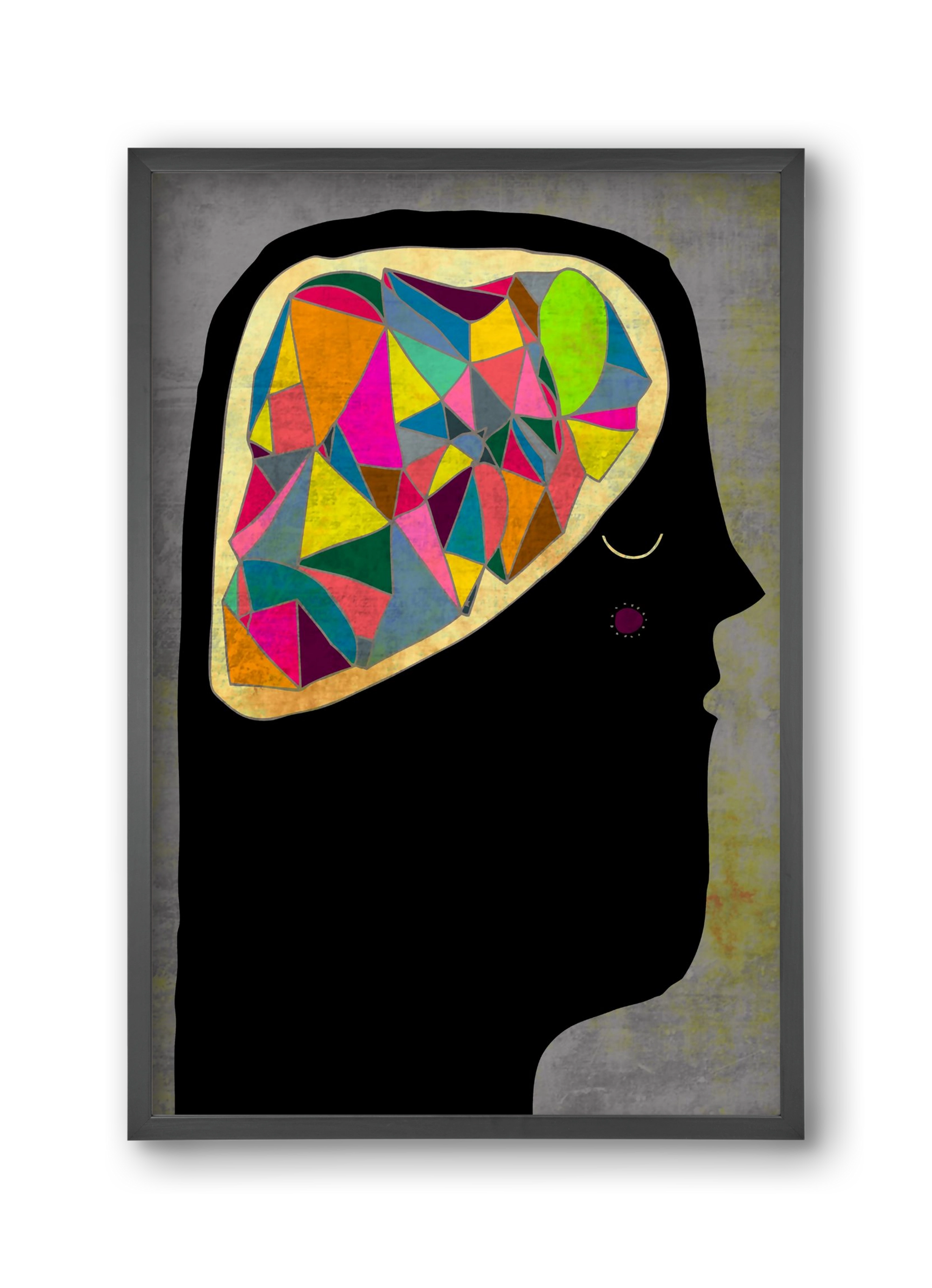 Agy, 30x45 cm (30x45 cm), Fekete keret