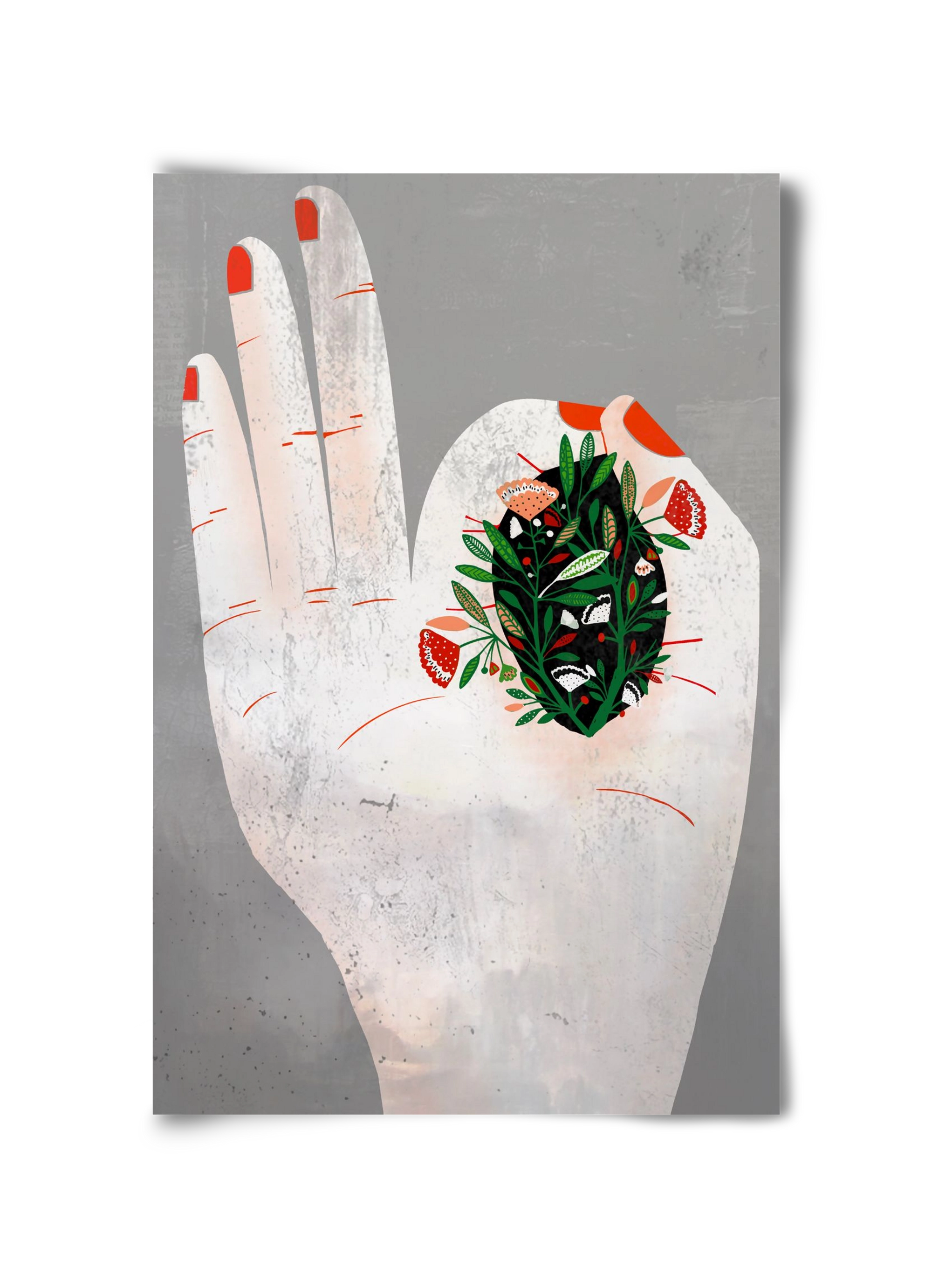 Belső kert, 30x45 cm, Keret nélkül