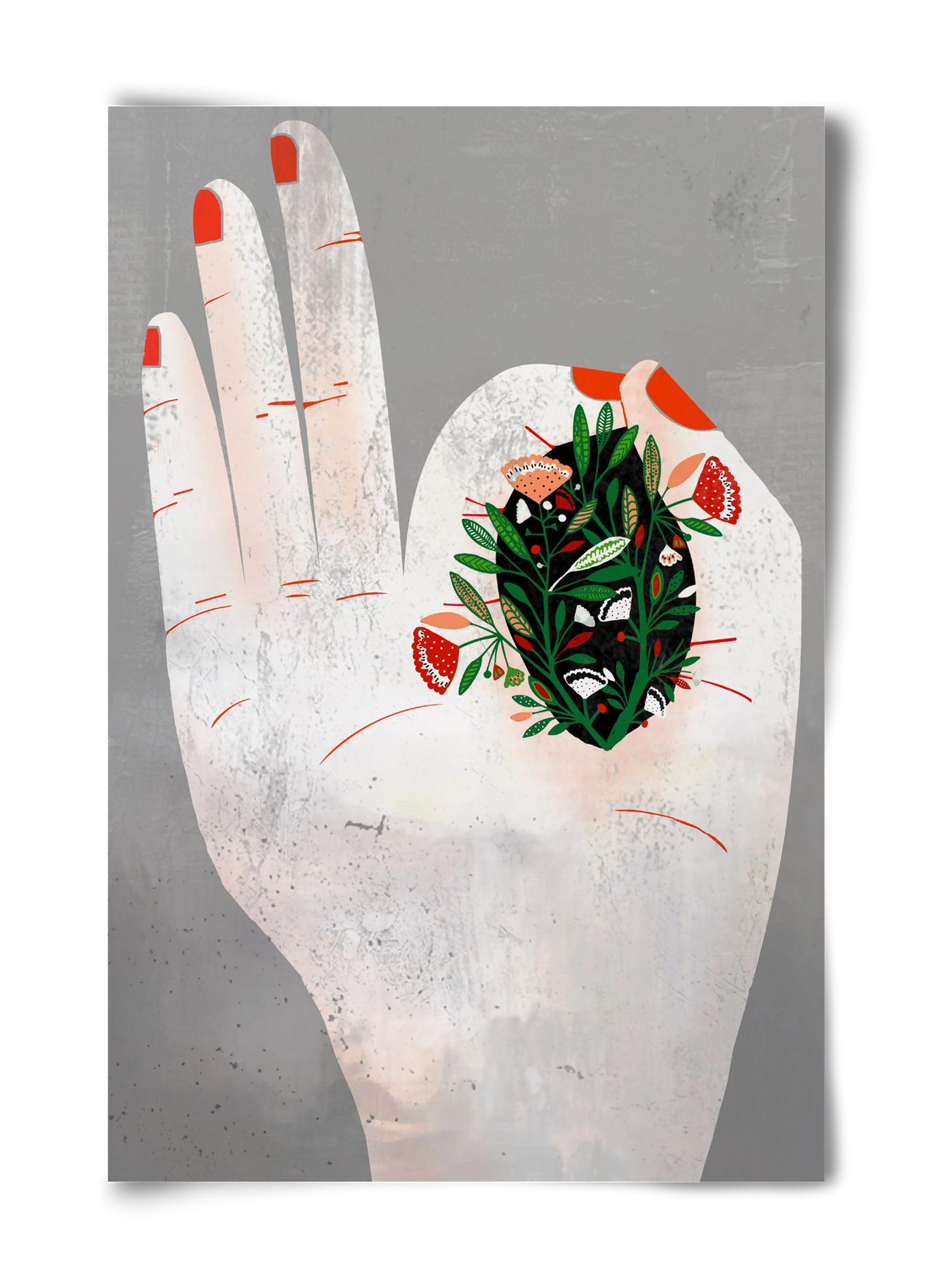 Belső kert, 40x60 cm, Keret nélkül