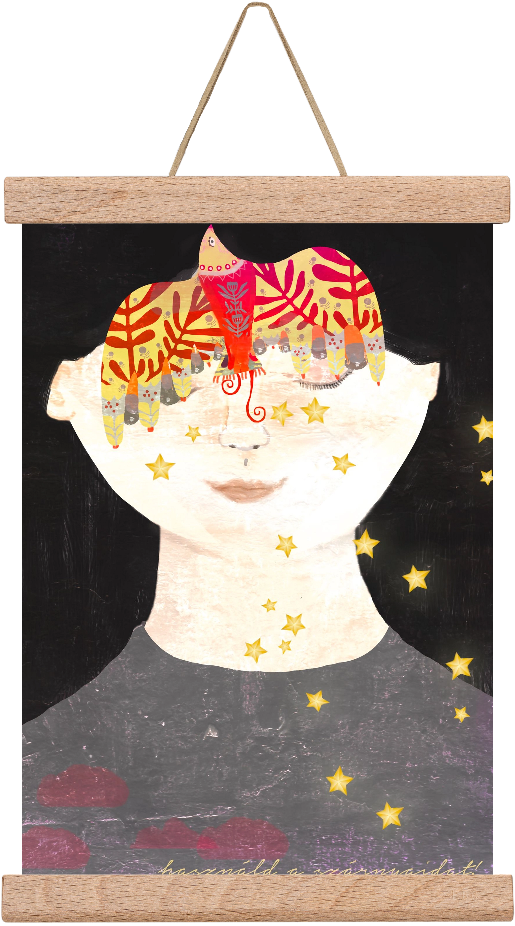 Használd a szárnyaidat!, 20x30 cm (20x30 cm), Tölgy akasztó