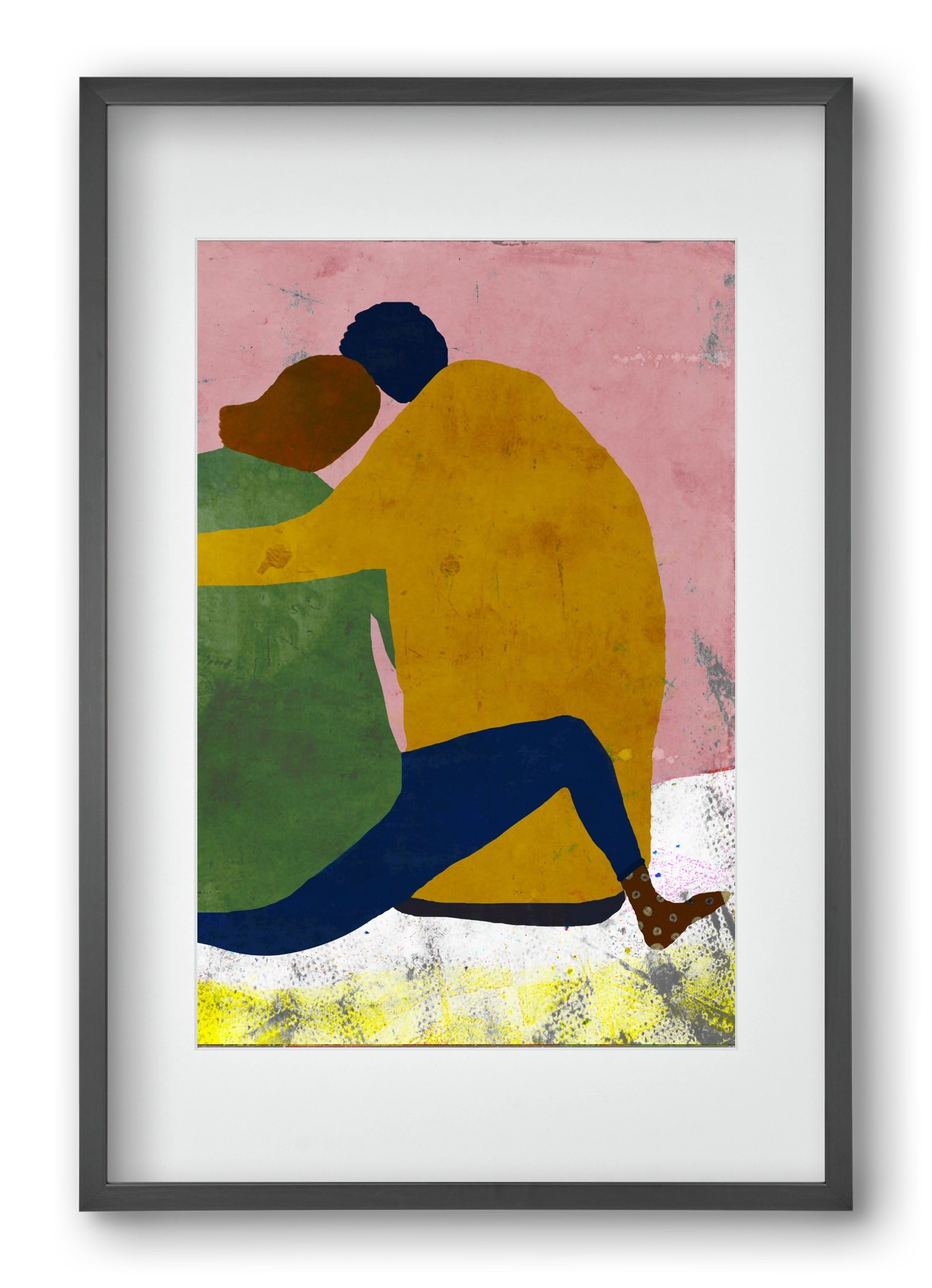 Együtt, 40x60 cm (30x45 cm), Fekete keret, paszpartuval