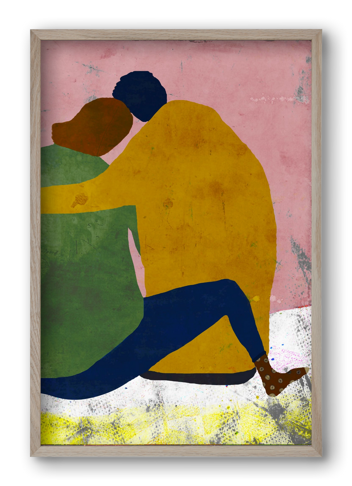 Együtt, 40x60 cm (40x60 cm), Tölgy keret