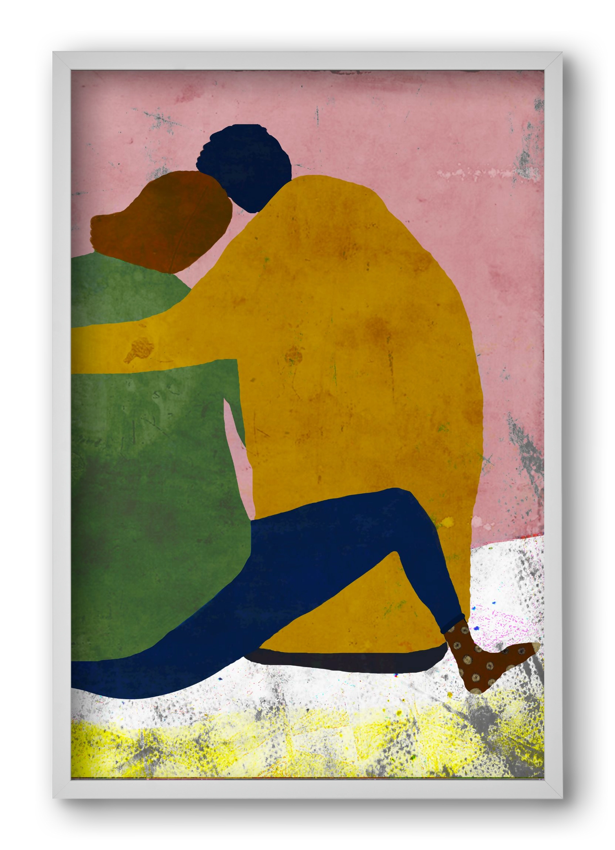 Együtt, 40x60 cm (40x60 cm), Fehér keret