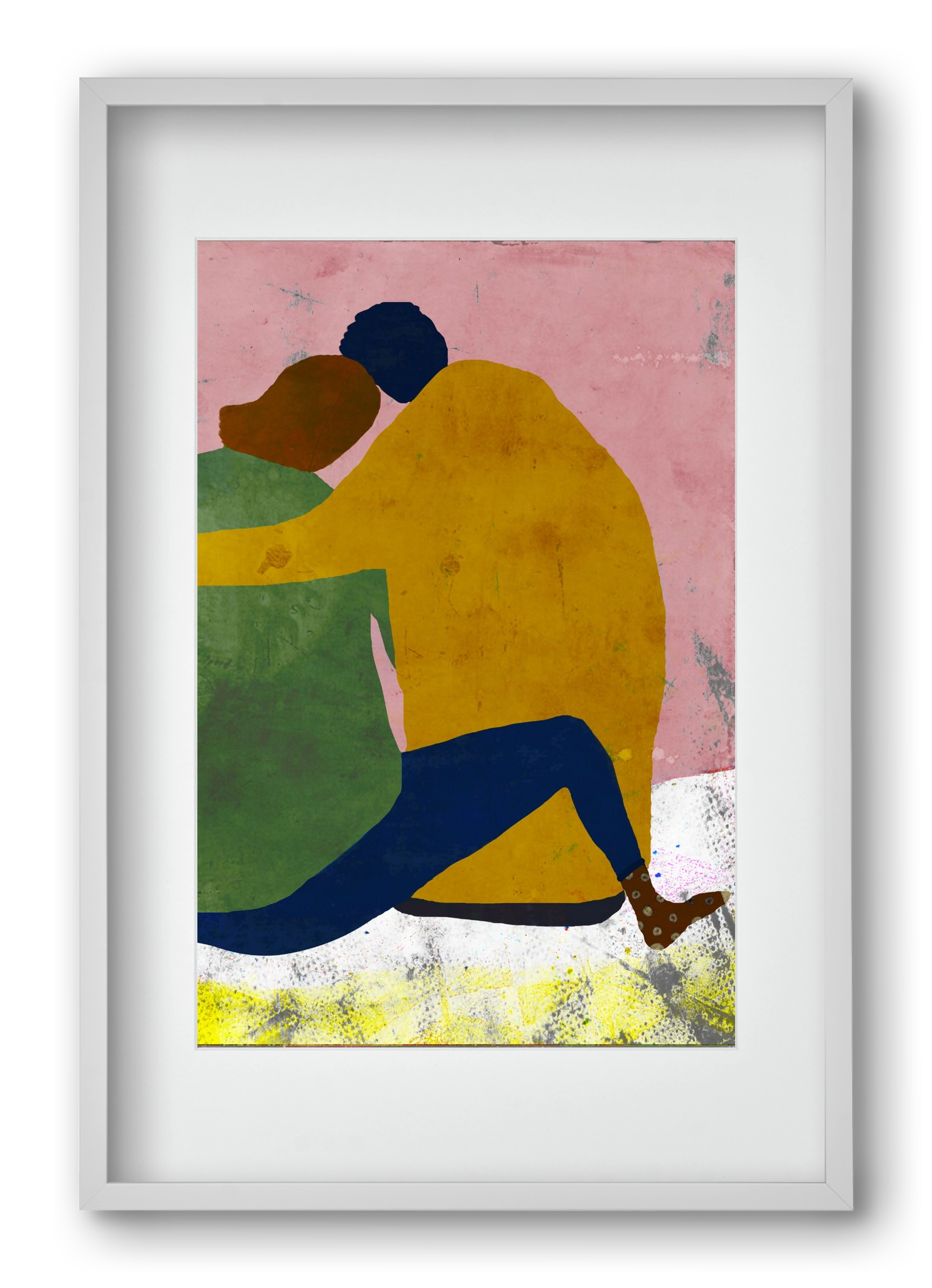 Együtt, 40x60 cm (30x45 cm), Fehér keret, paszpartuval