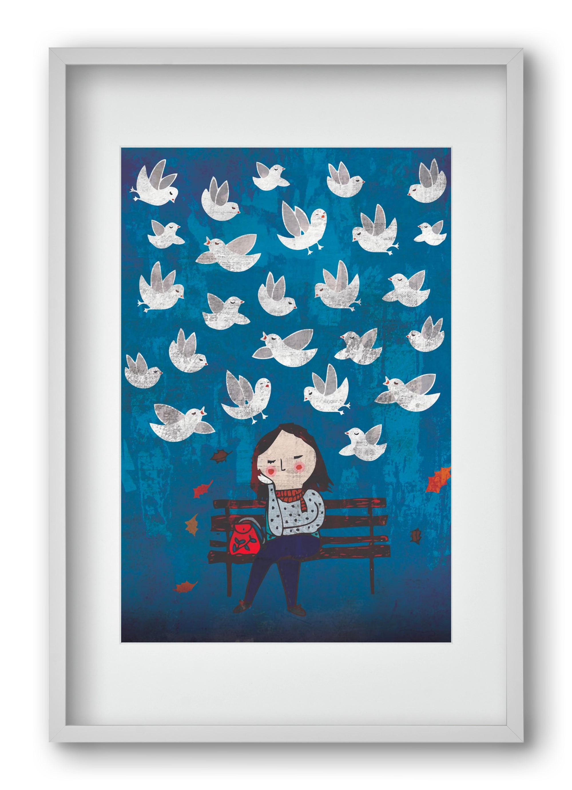 Vedd észre a csodákat!, 40x60 cm (30x45 cm), Fehér keret, paszpartuval