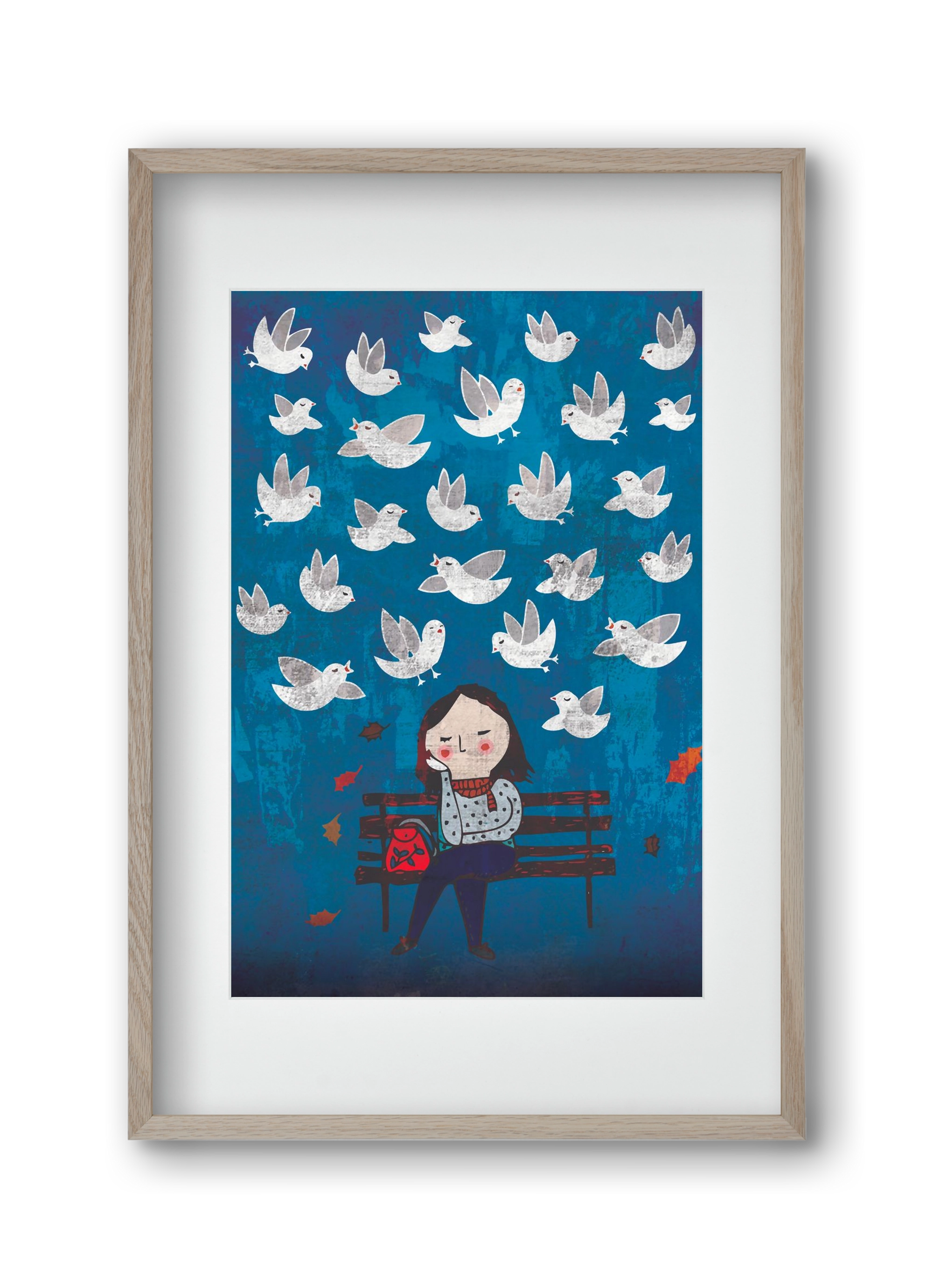 Vedd észre a csodákat!, 30x45 cm (20x30 cm), Tölgy keret, paszpartuval