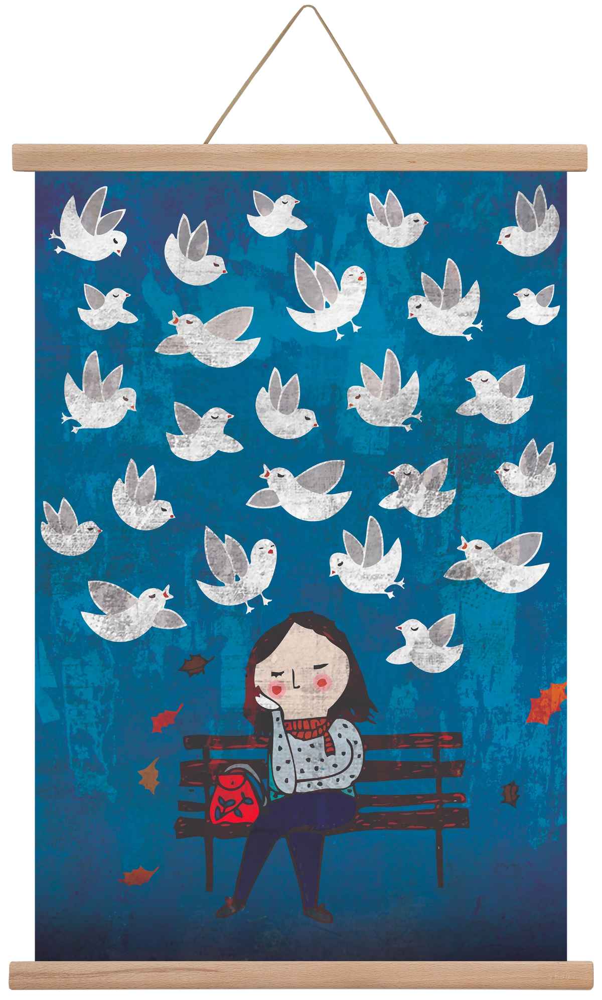 Vedd észre a csodákat!, 40x60 cm (40x60 cm), Tölgy akasztó