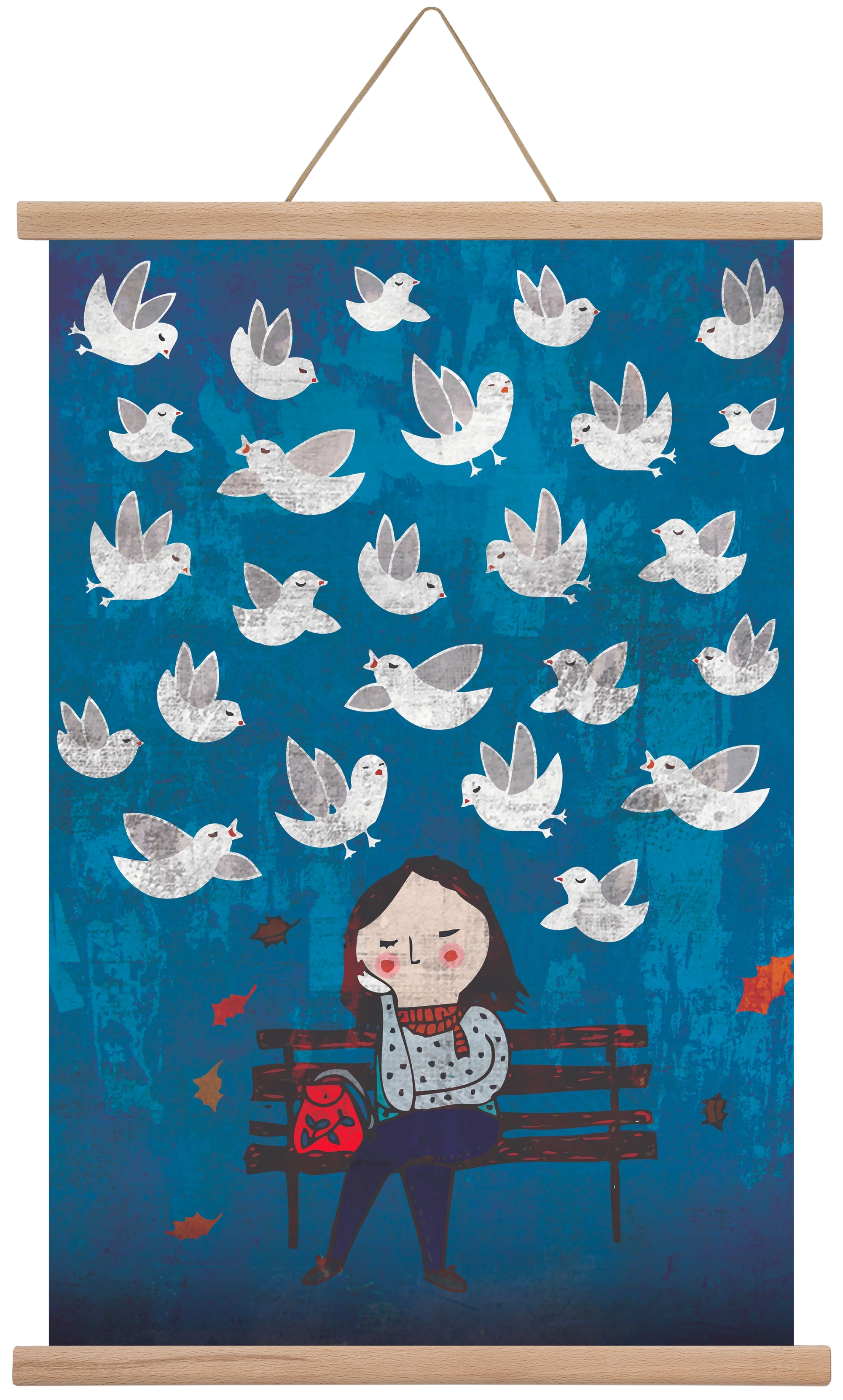 Vedd észre a csodákat!, 40x60 cm (40x60 cm), Tölgy akasztó