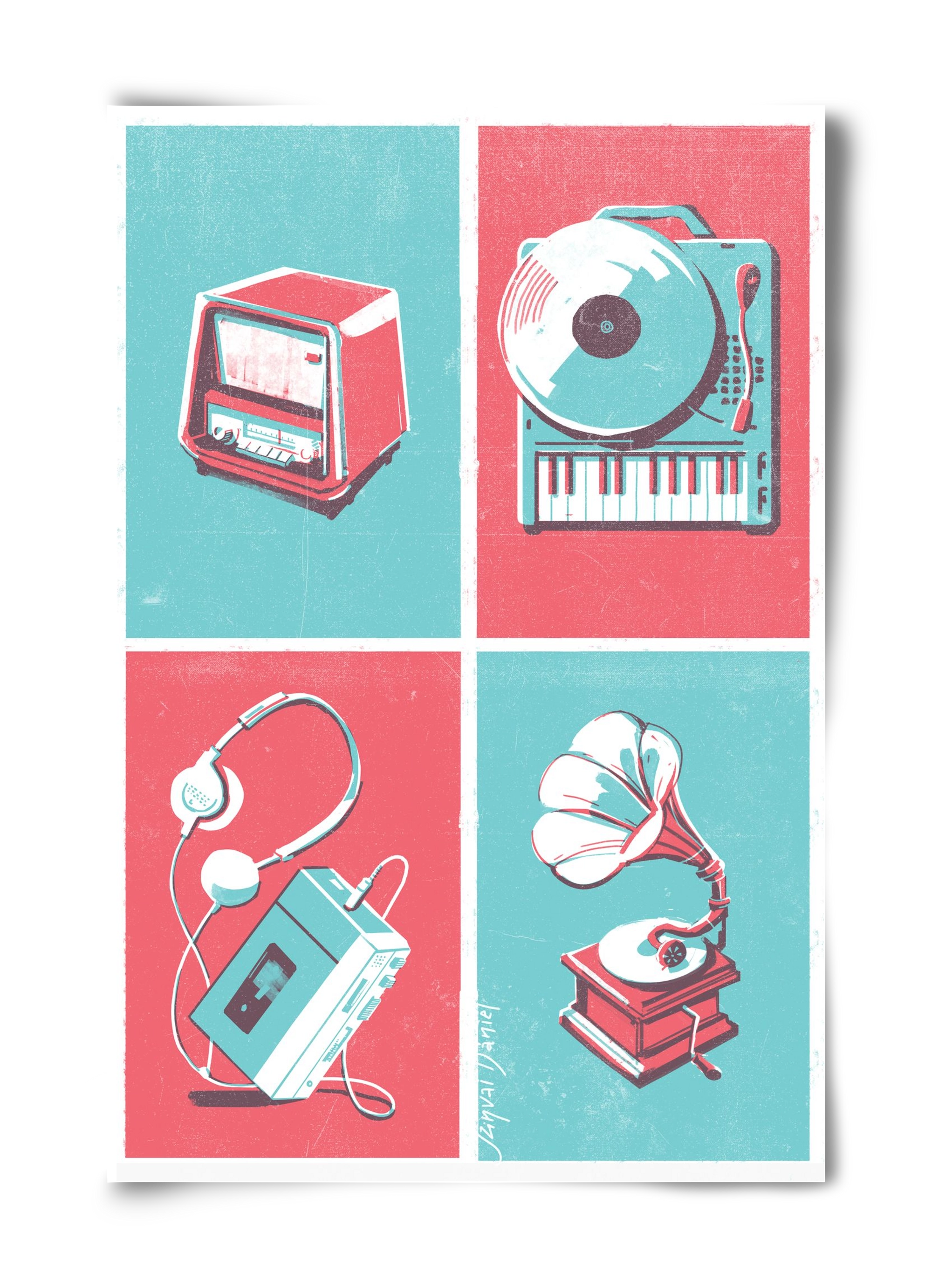 Music I., 40x60 cm, Keret nélkül