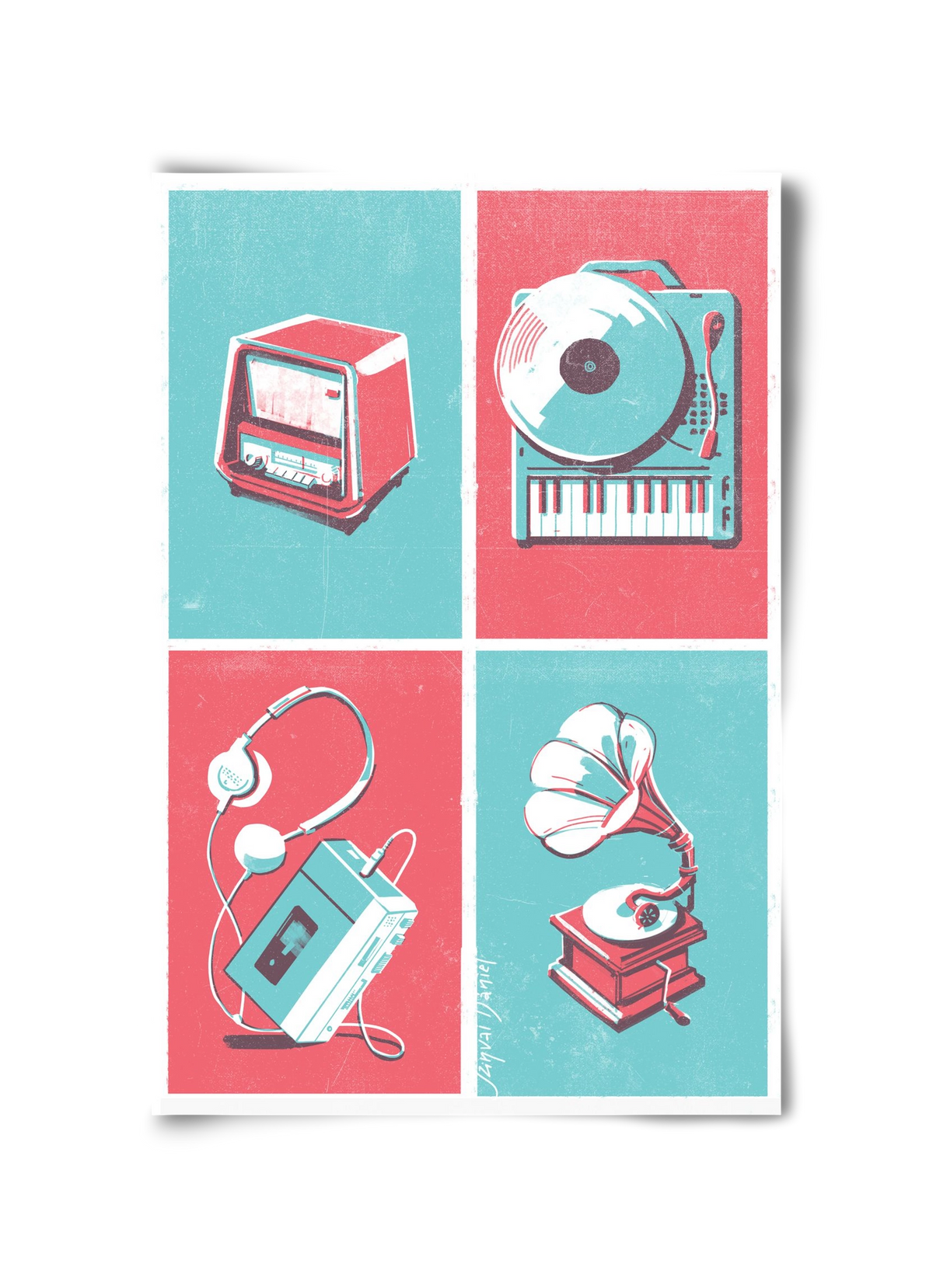 Music I., 30x45 cm, Keret nélkül