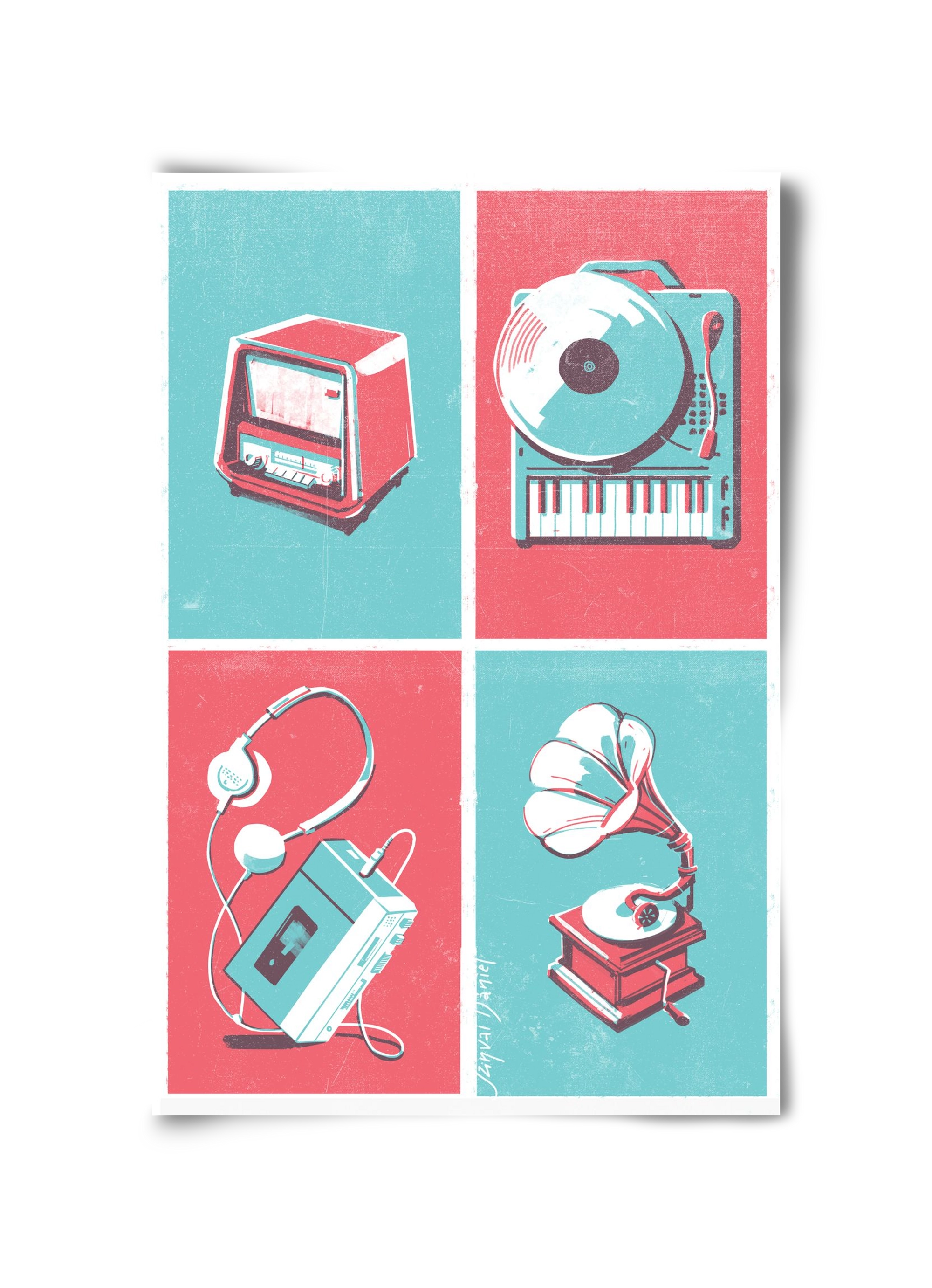 Music I., 30x45 cm, Keret nélkül