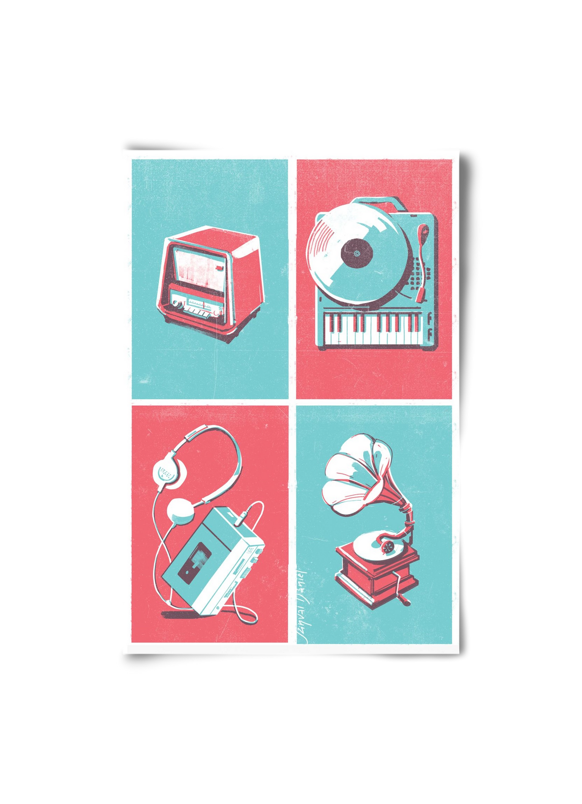 Music I., 20x30 cm, Keret nélkül