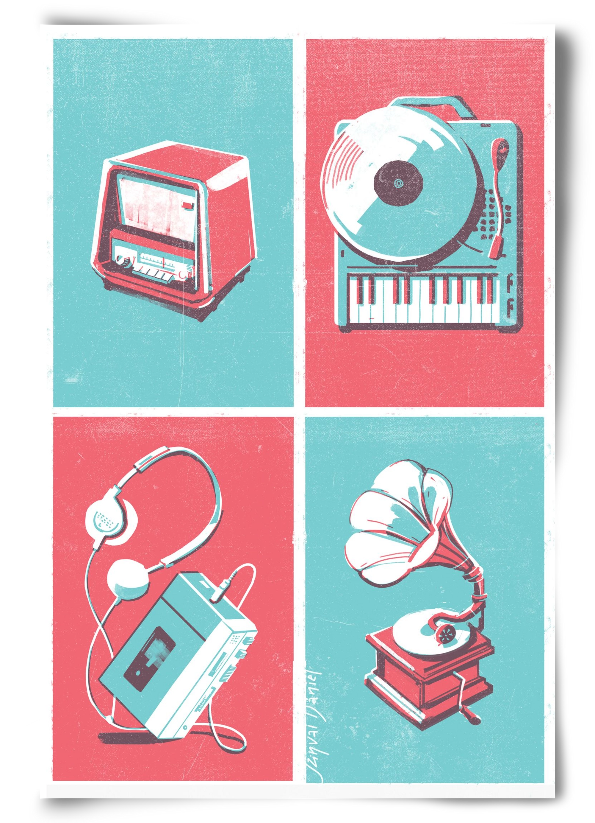 Music I., 60x90 cm, Keret nélkül