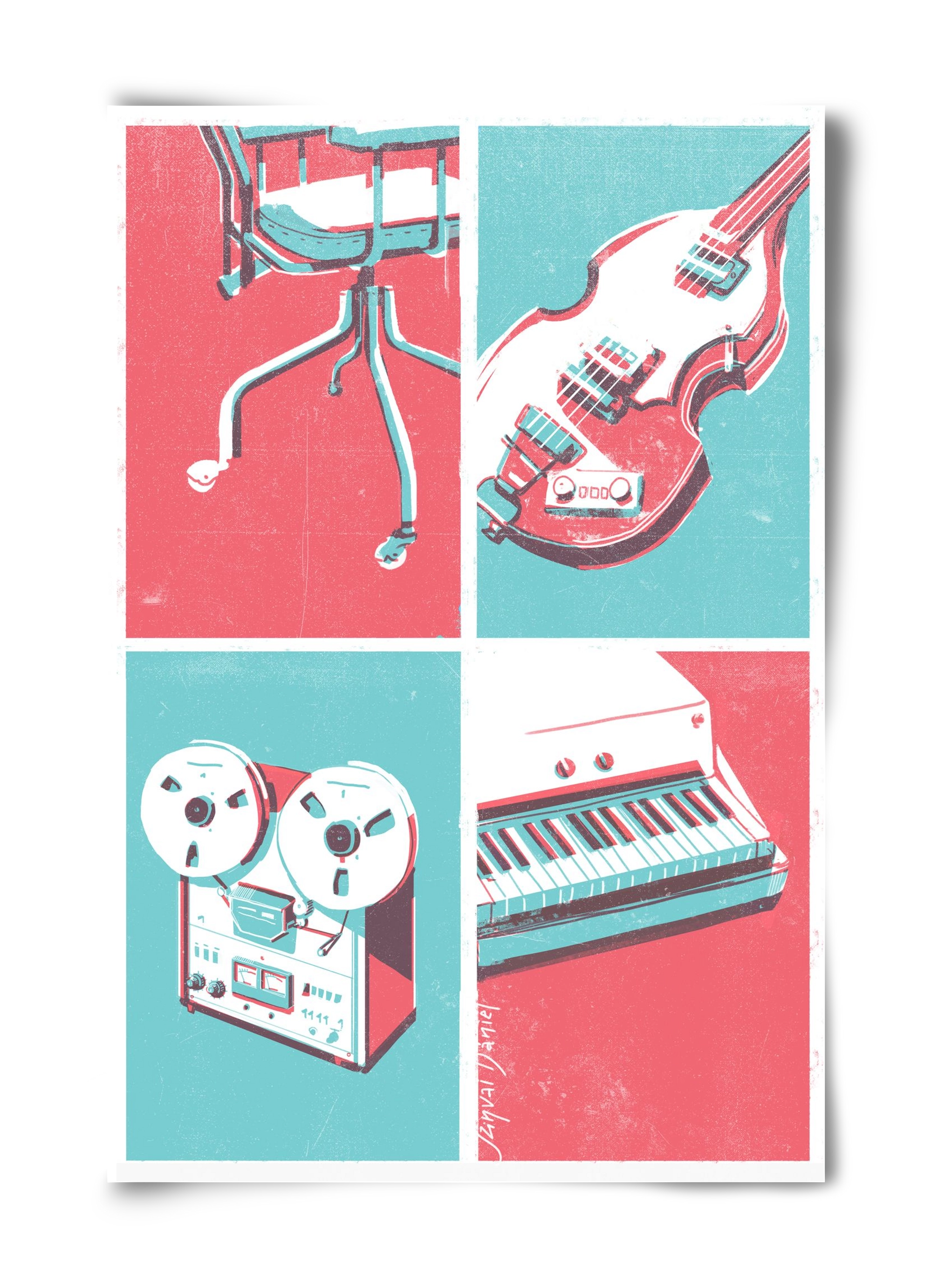 Music II., 40x60 cm, Keret nélkül