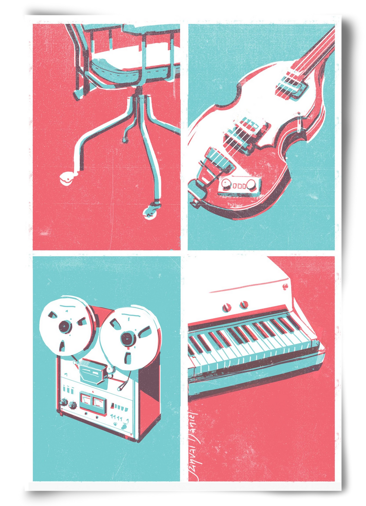 Music II., 60x90 cm, Keret nélkül