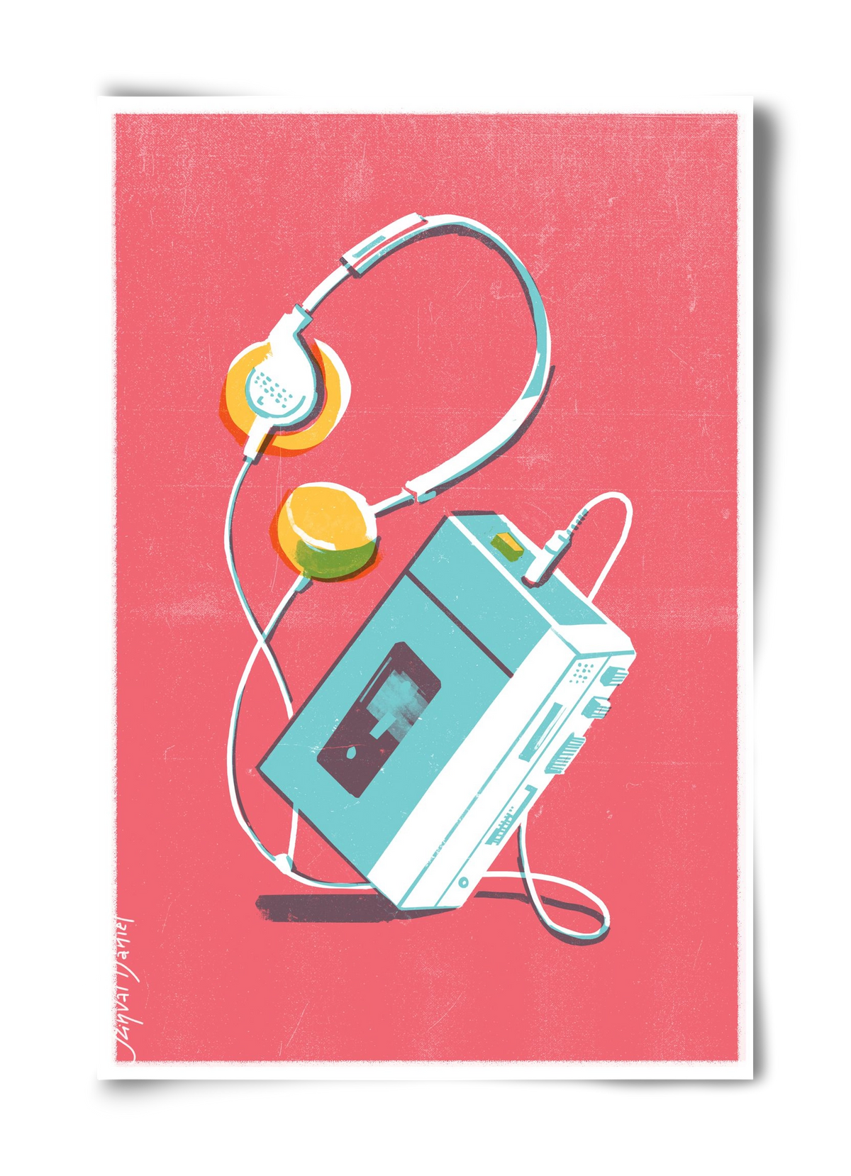 Walkman, 40x60 cm, Keret nélkül