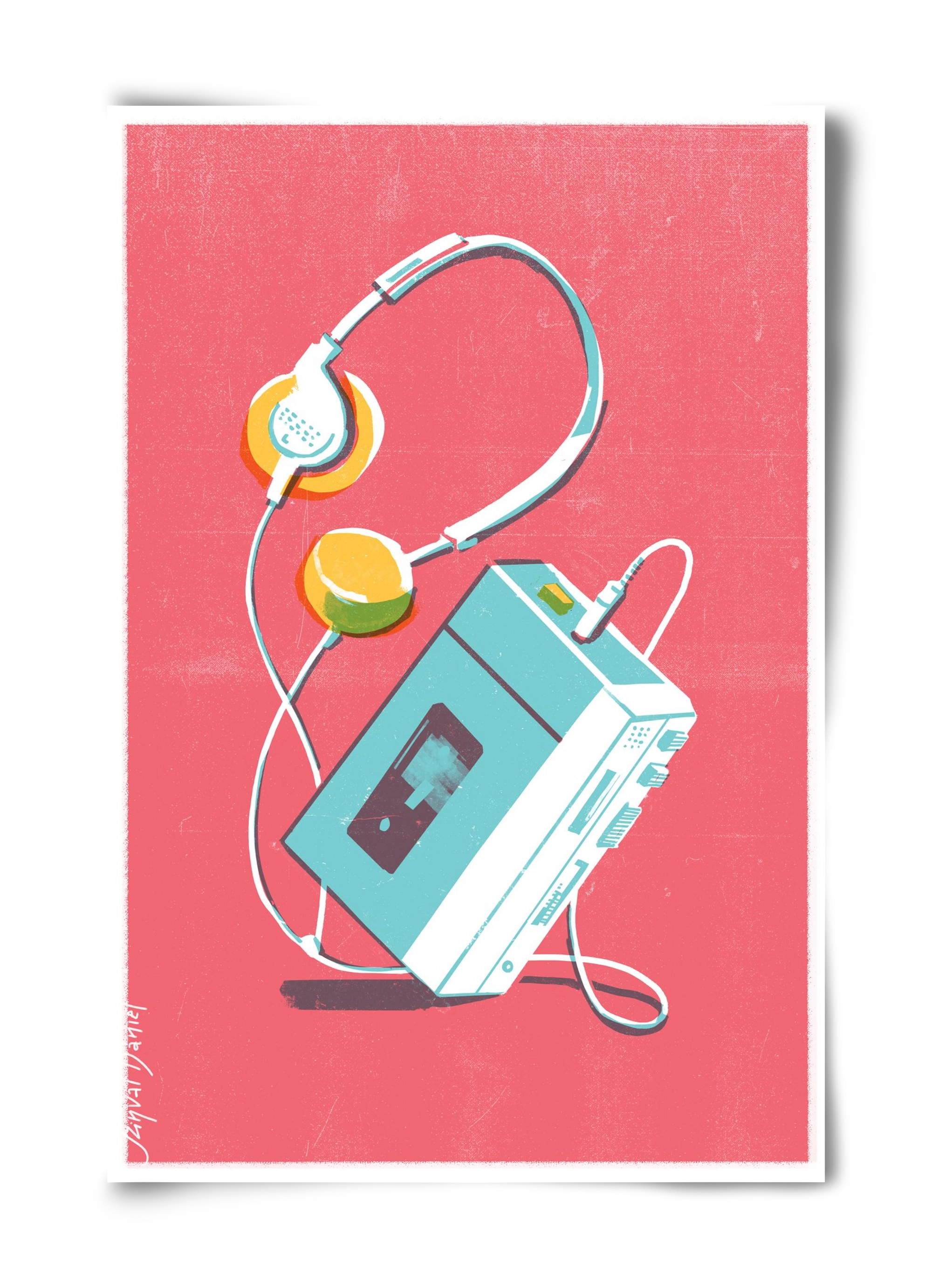 Walkman, 40x60 cm, Keret nélkül