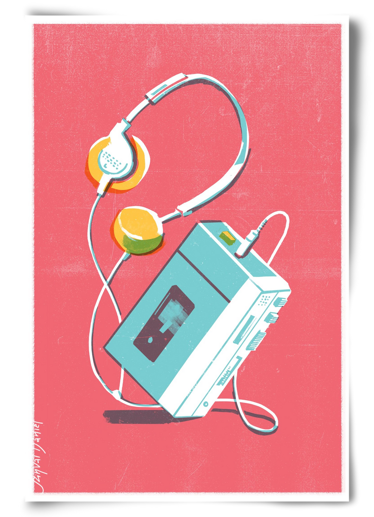 Walkman, 60x90 cm, Keret nélkül