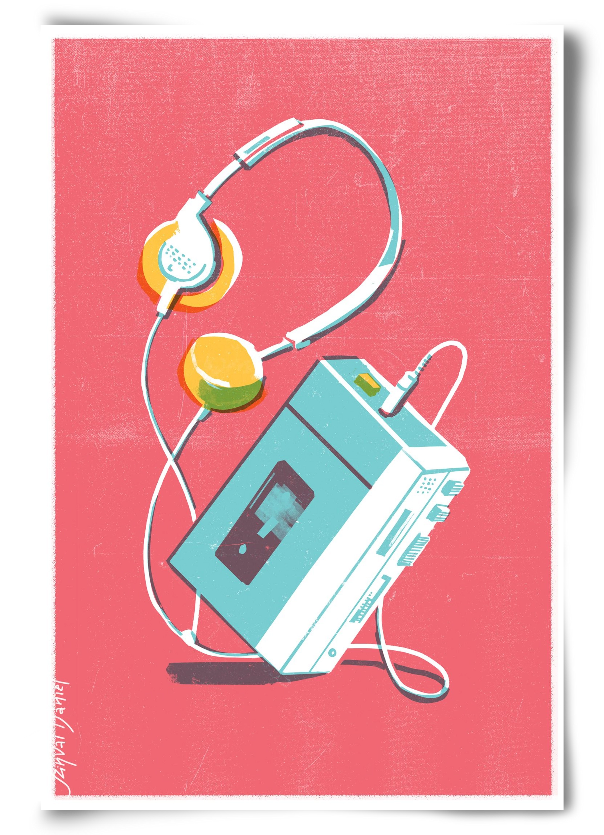 Walkman, 60x90 cm, Keret nélkül