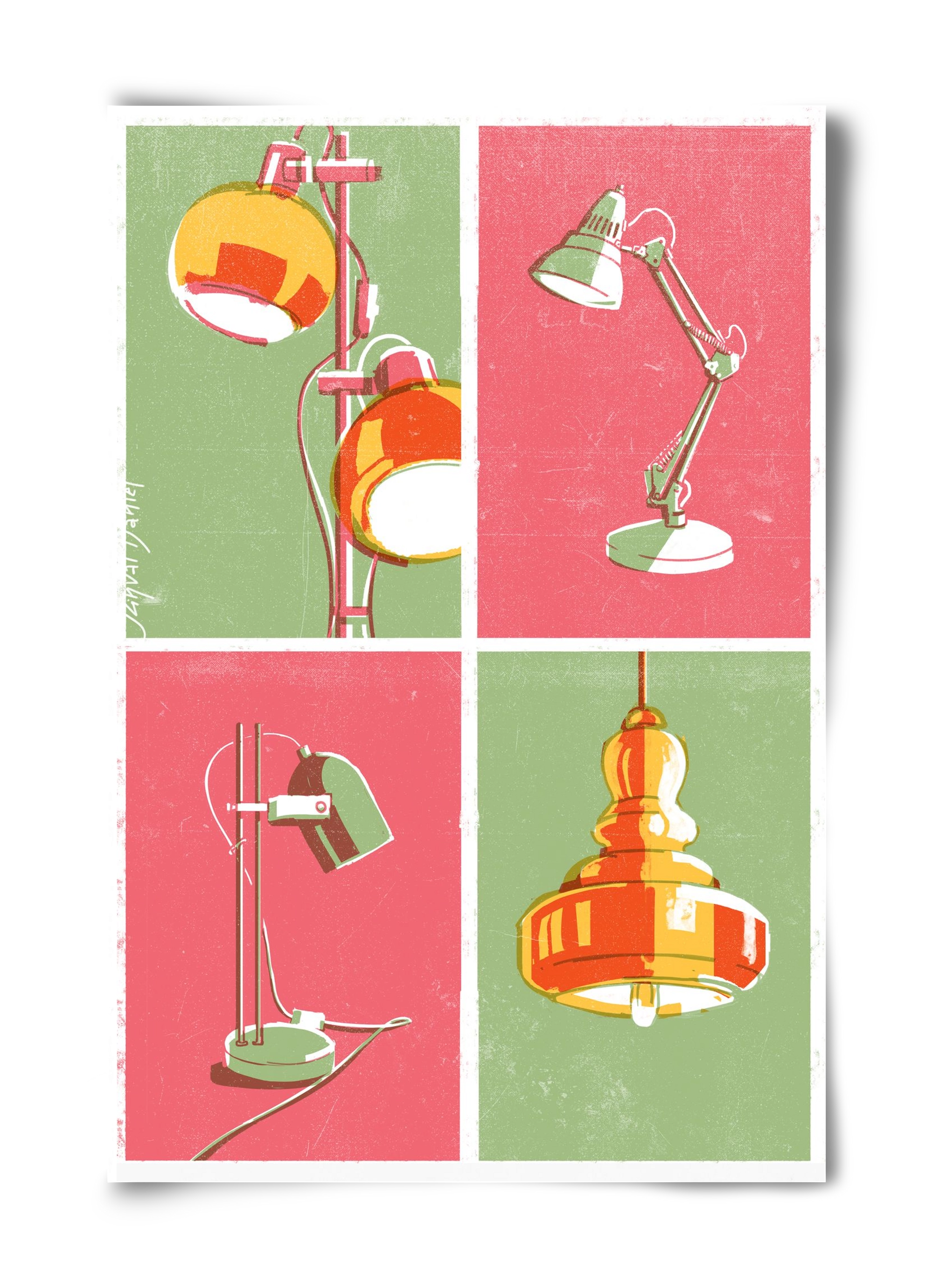 Lights, 40x60 cm, Keret nélkül