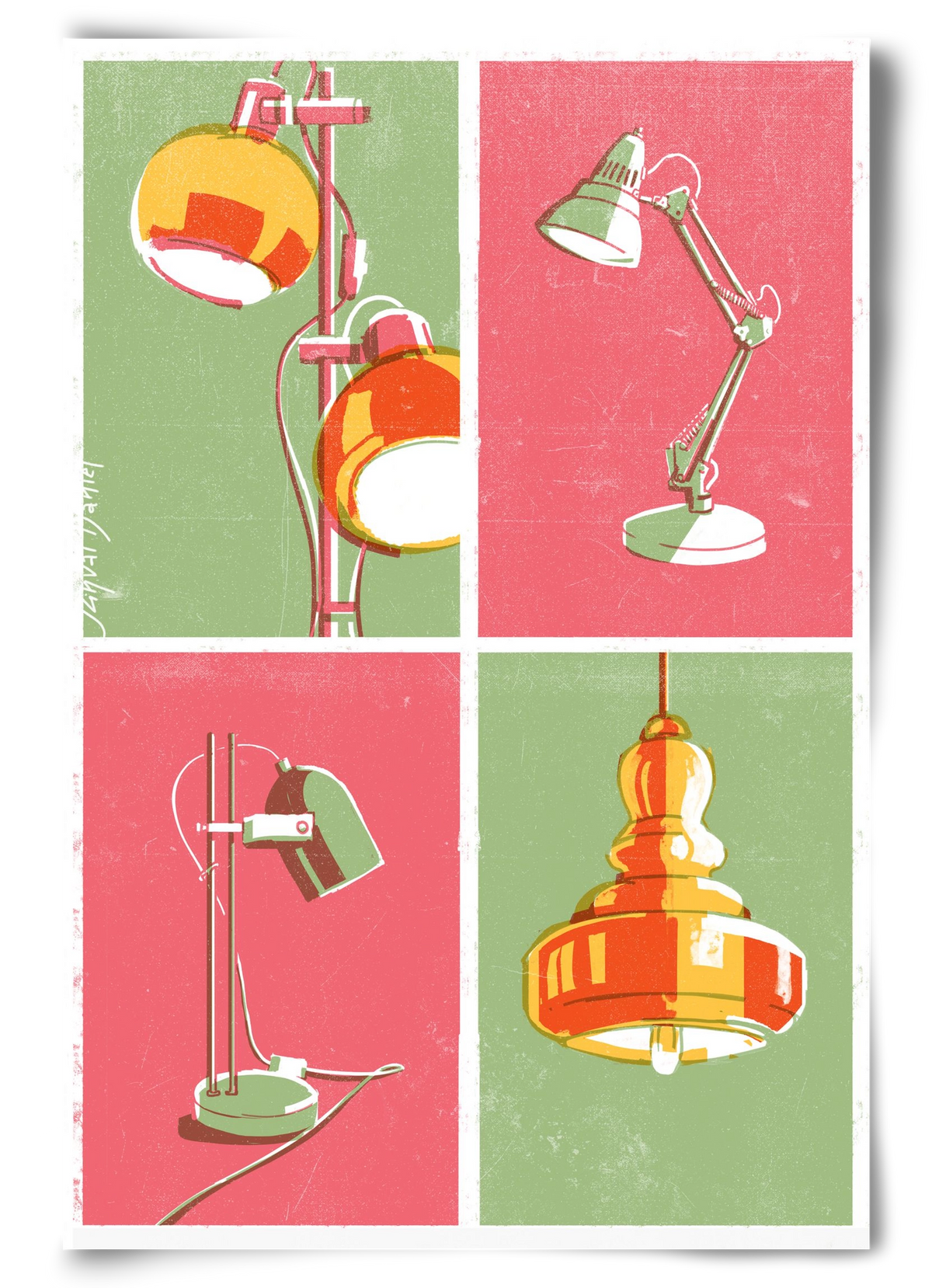 Lights, 60x90 cm, Keret nélkül