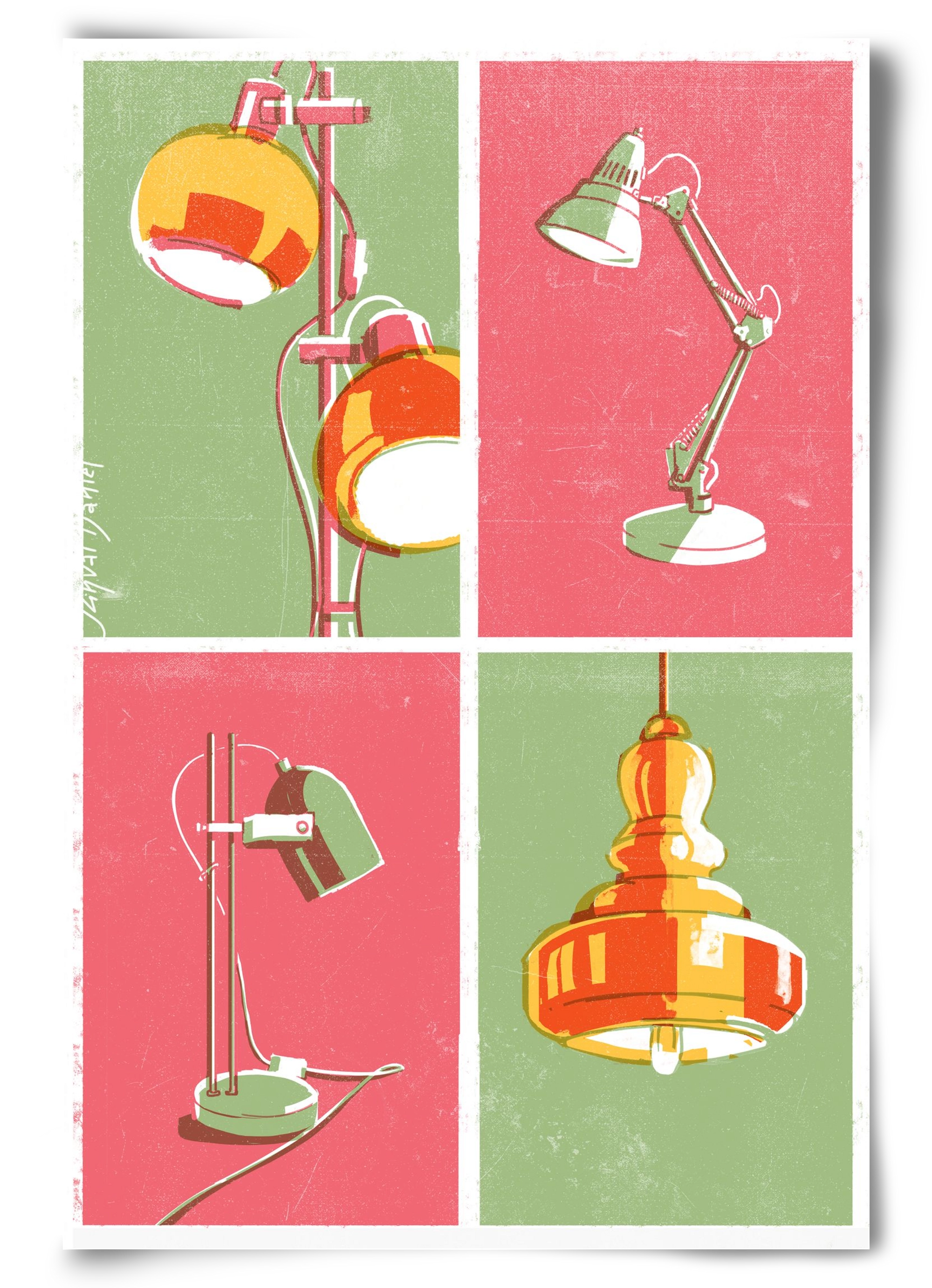 Lights, 60x90 cm, Keret nélkül