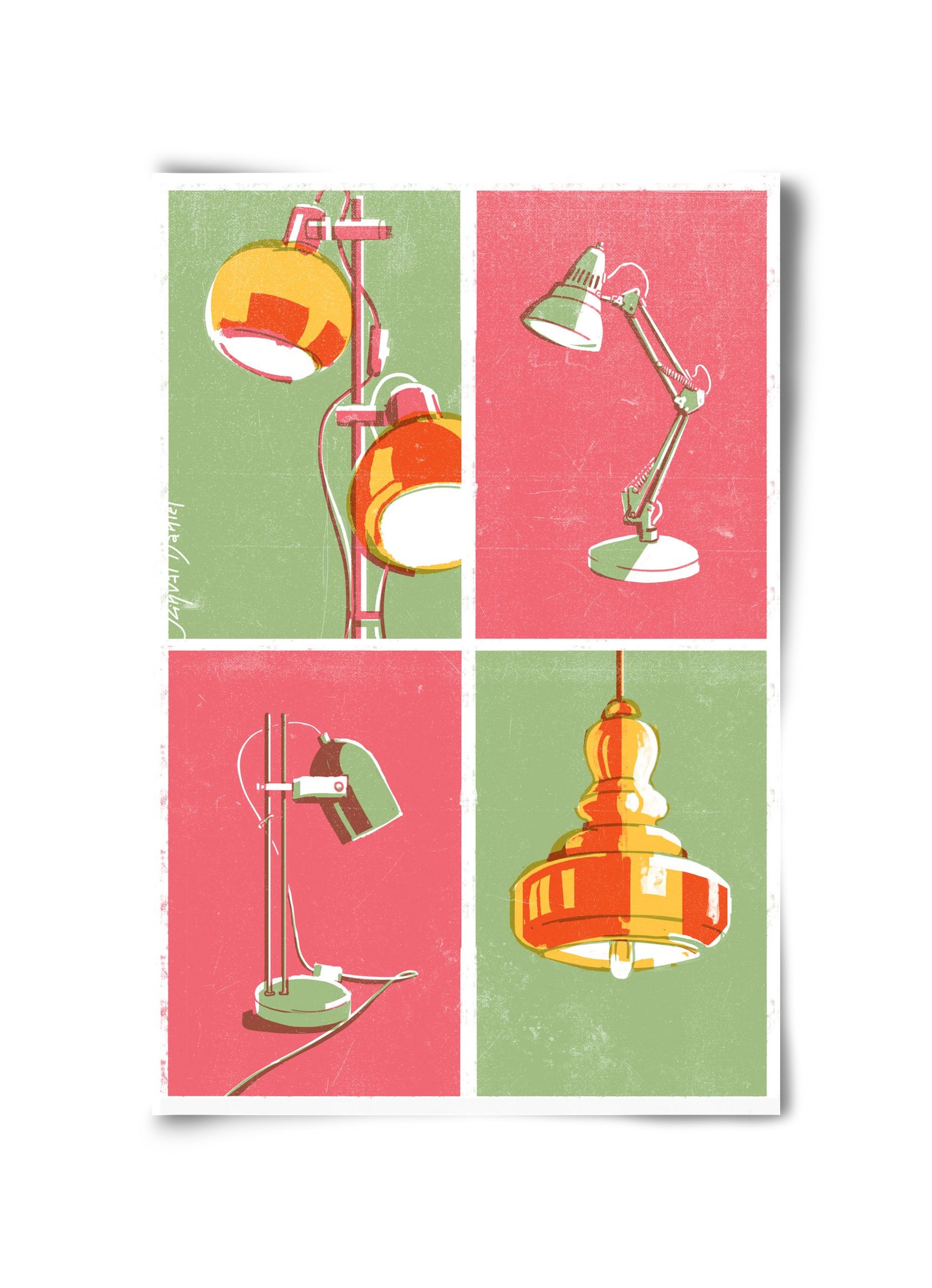 Lights, 30x45 cm, Keret nélkül