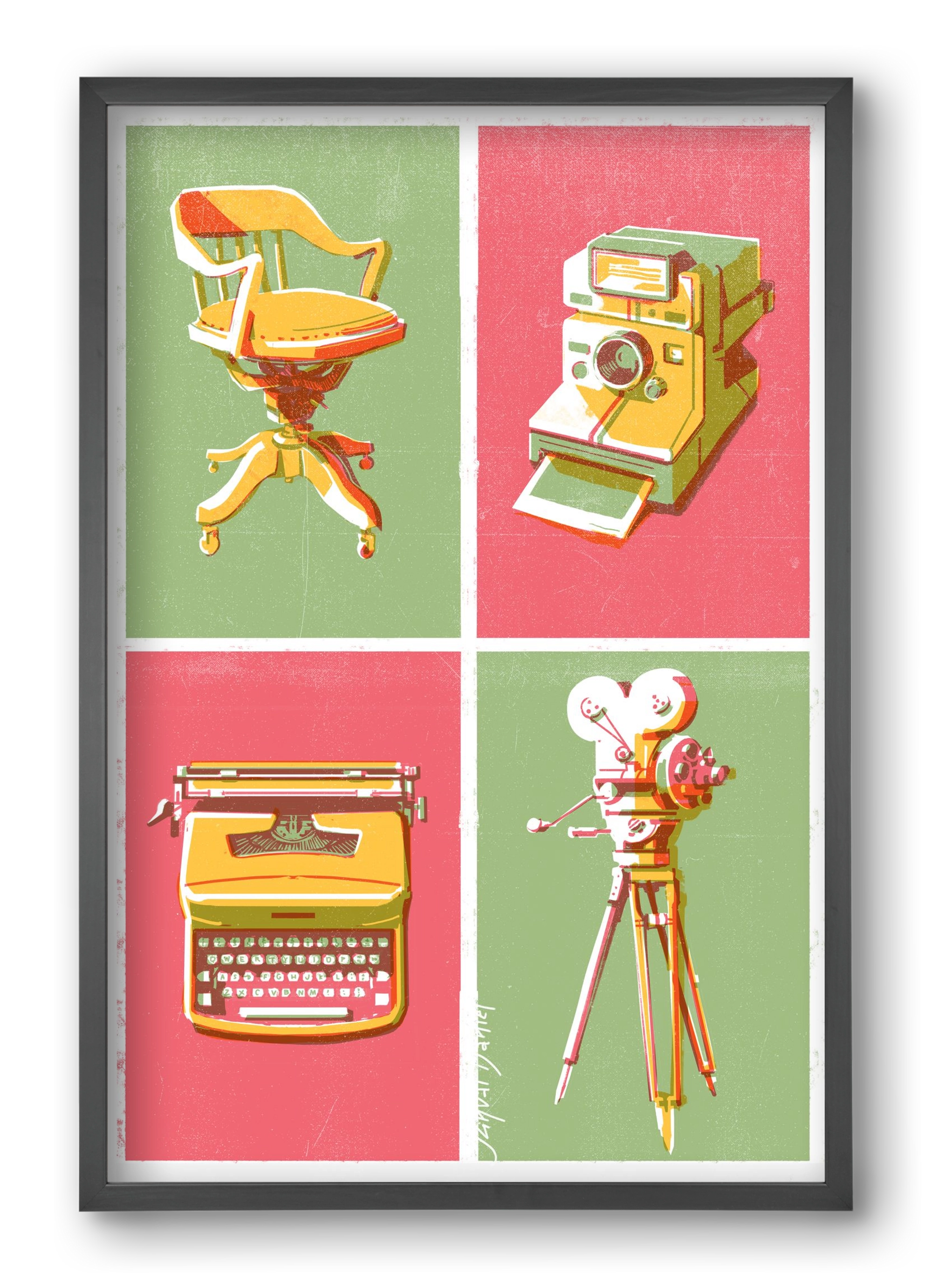 Cinema, 40x60 cm (40x60 cm), Fekete keret