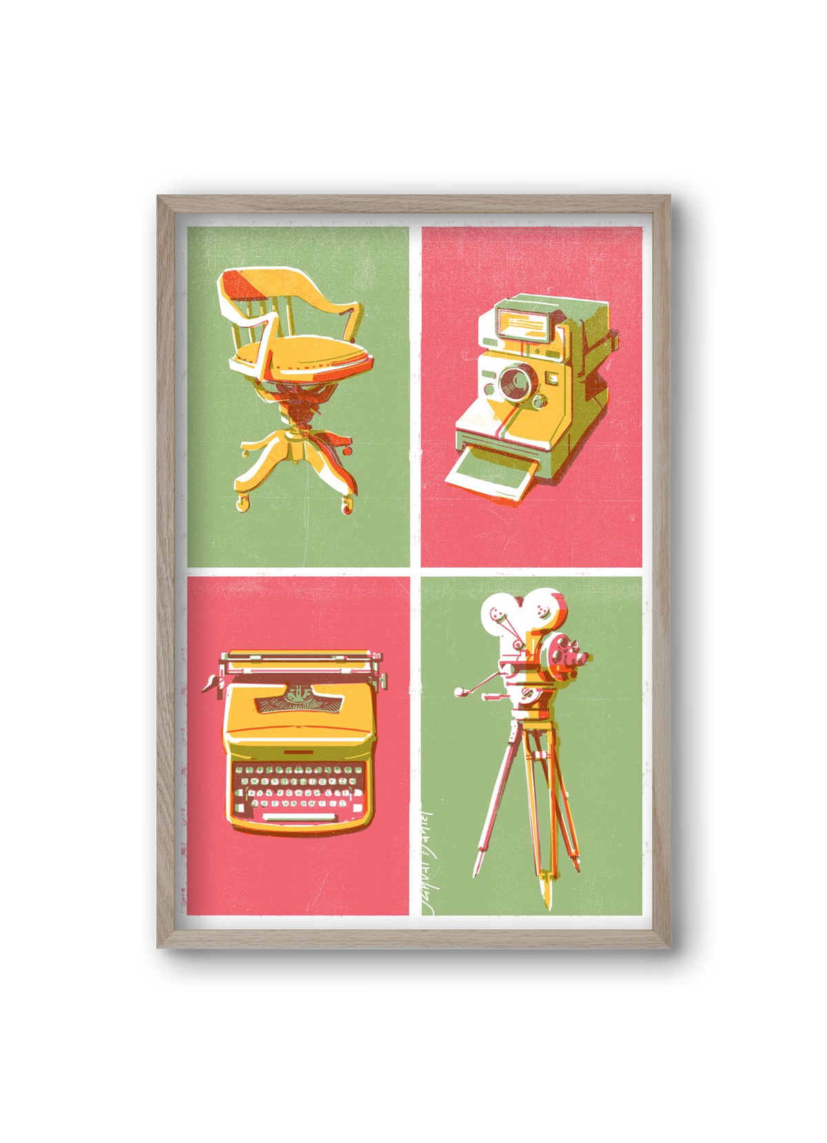 Cinema, 20x30 cm (20x30 cm), Tölgy keret