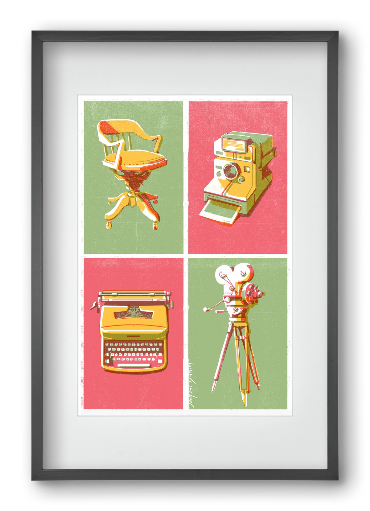 Cinema, 40x60 cm (30x45 cm), Fekete keret, paszpartuval