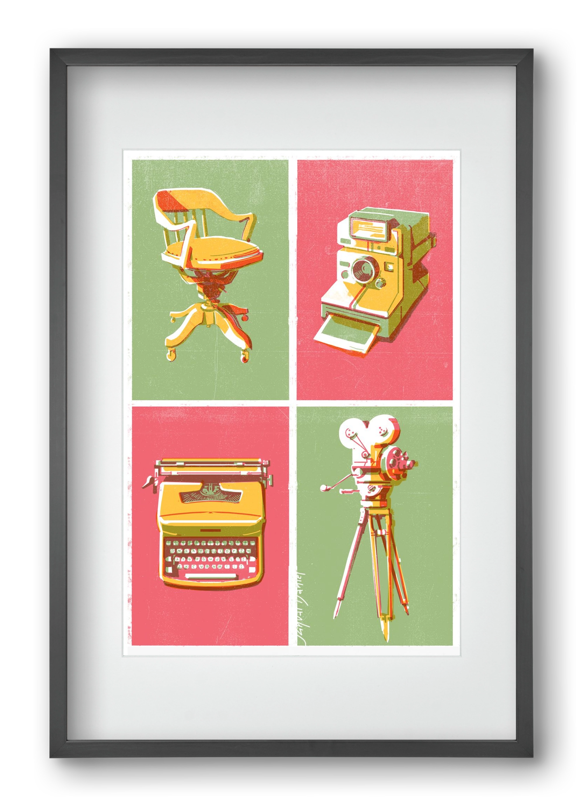 Cinema, 40x60 cm (30x45 cm), Fekete keret, paszpartuval