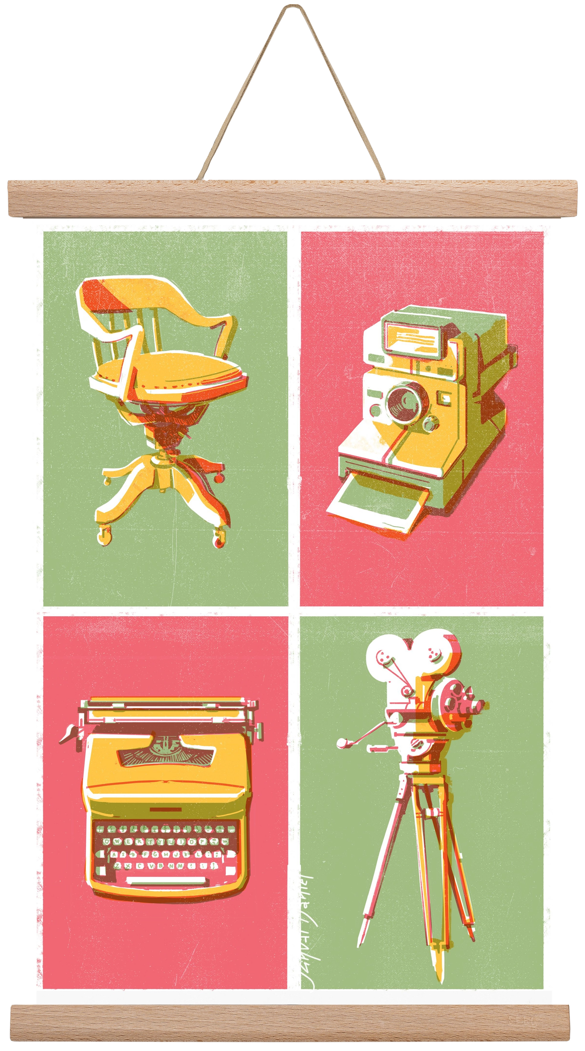 Cinema, 30x45 cm (30x45 cm), Tölgy akasztó