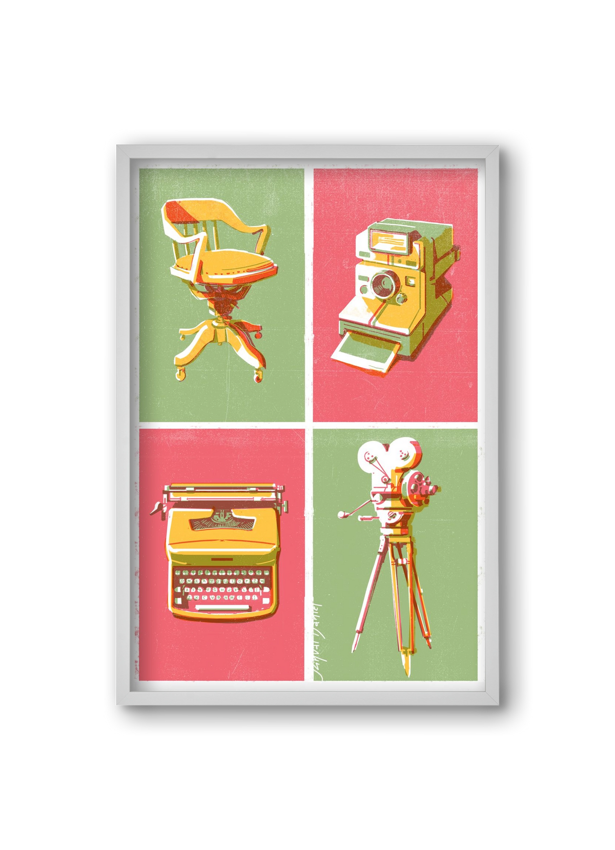 Cinema, 20x30 cm (20x30 cm), Fehér keret