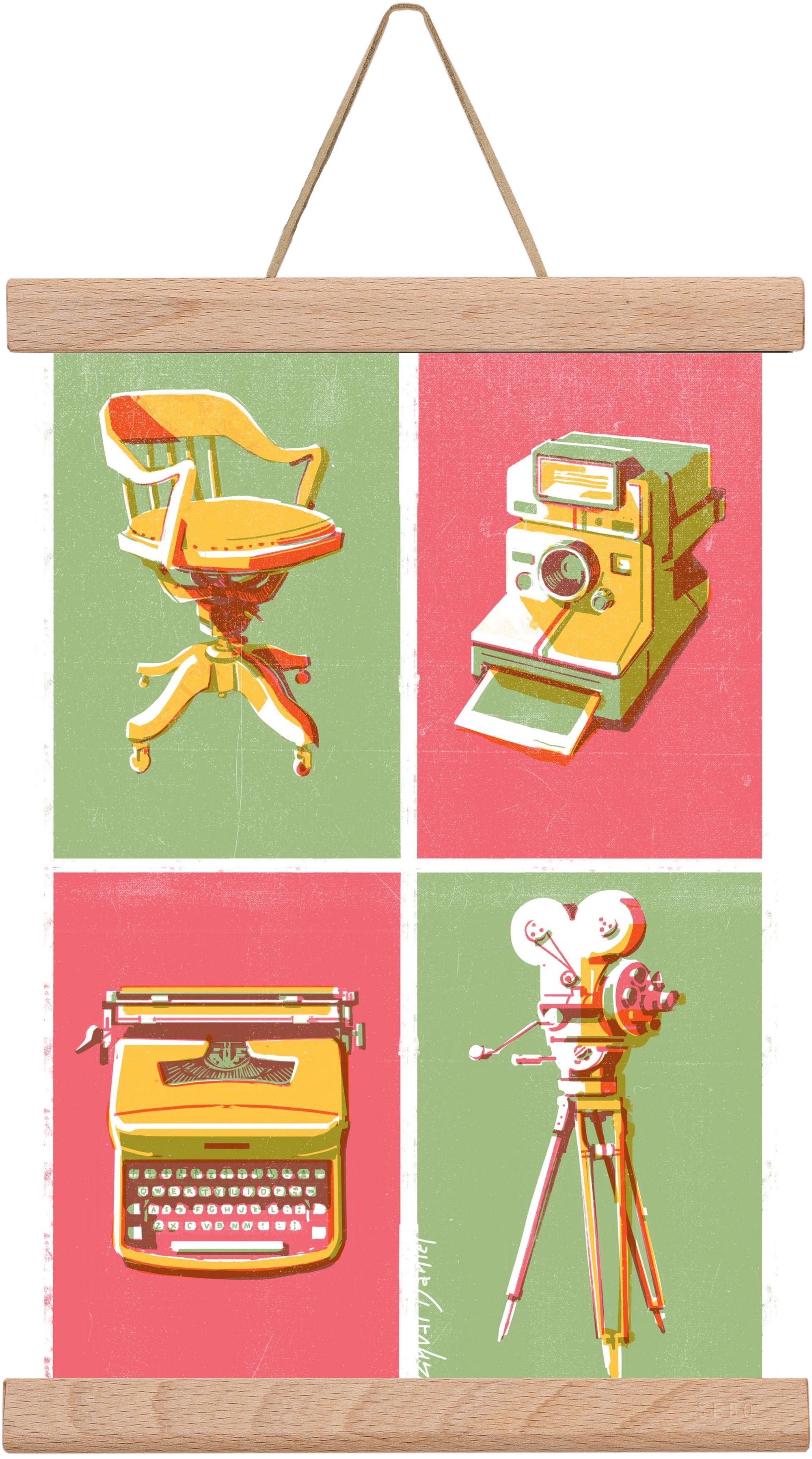 Cinema, 20x30 cm (20x30 cm), Tölgy akasztó