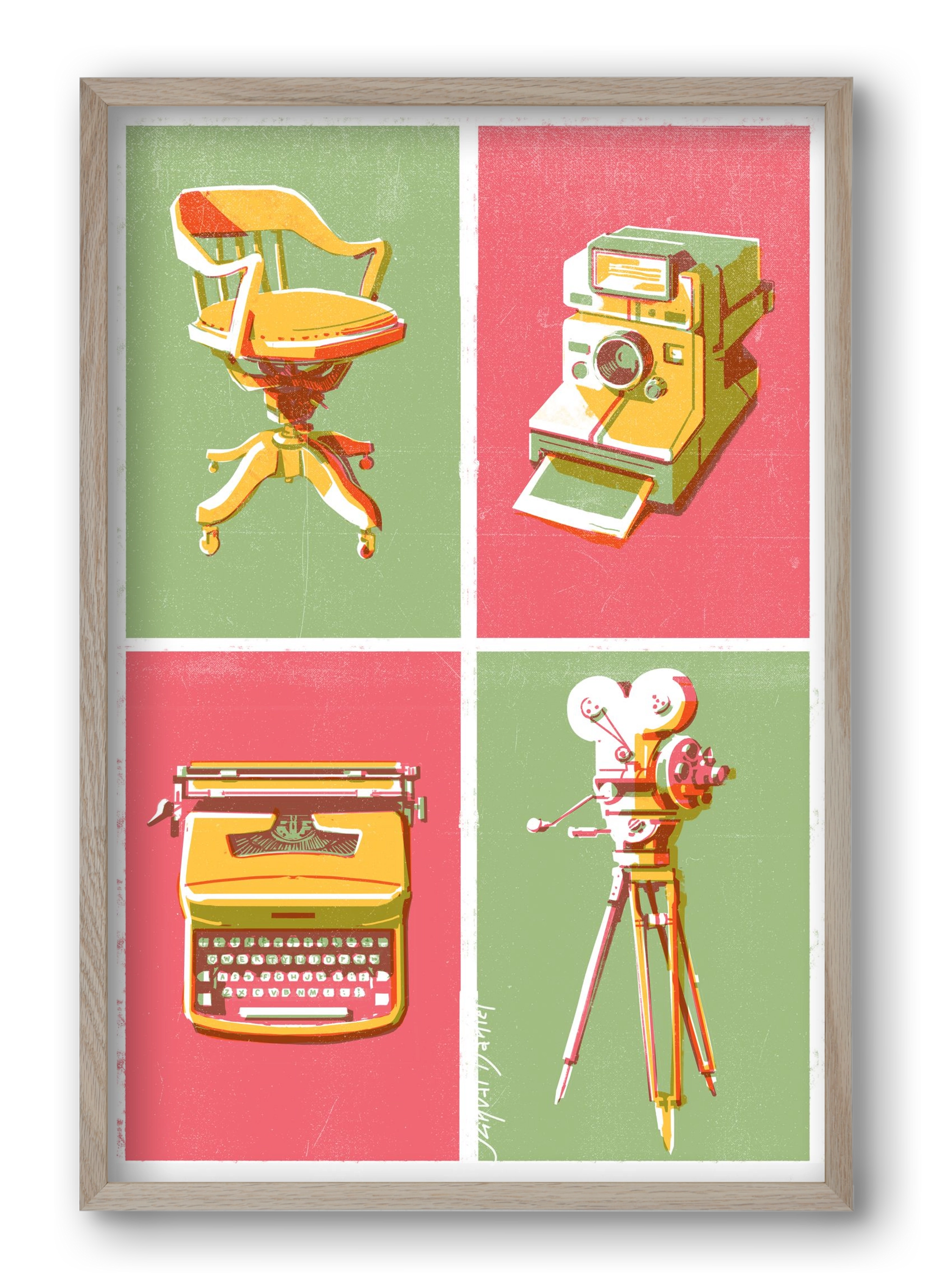 Cinema, 40x60 cm (40x60 cm), Tölgy keret