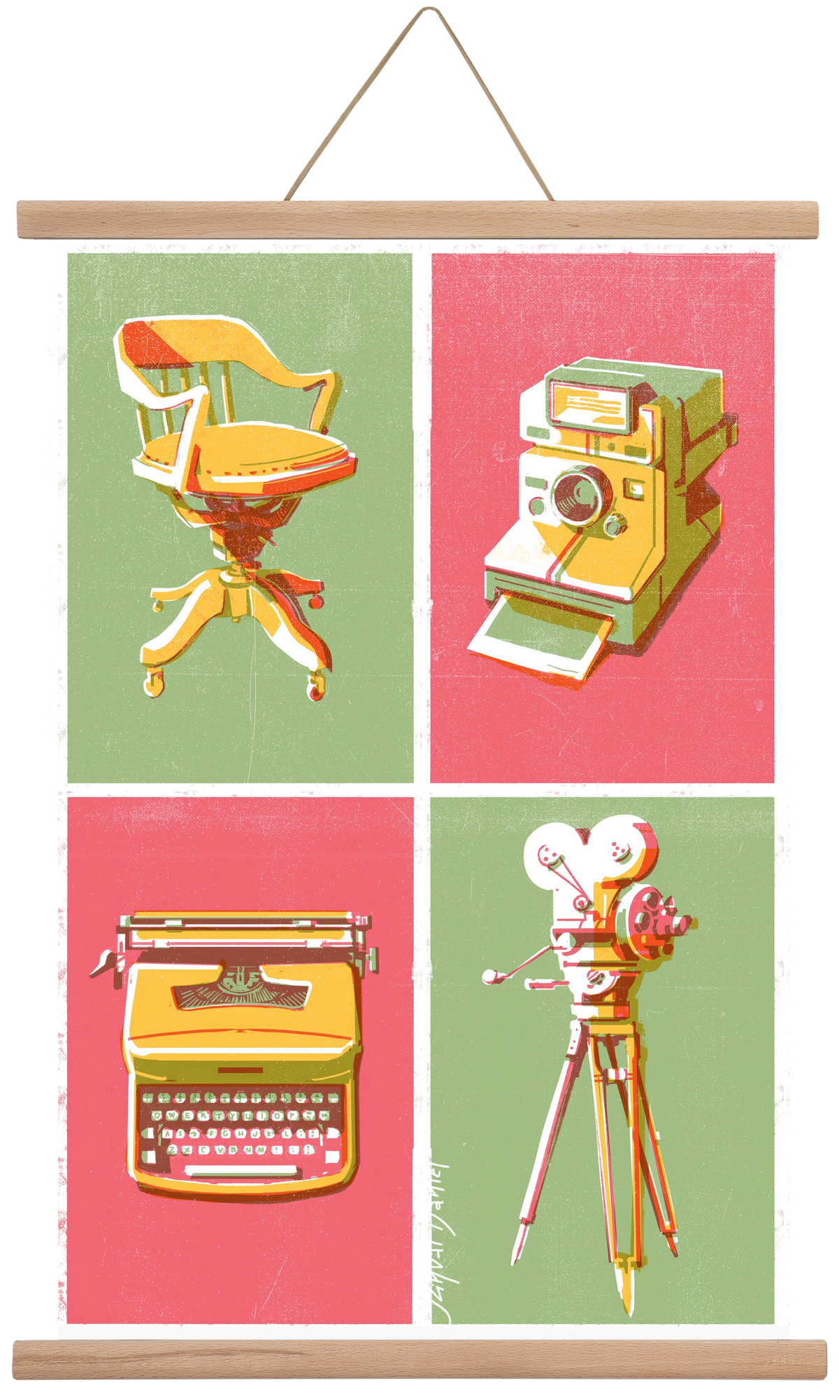 Cinema, 40x60 cm (40x60 cm), Tölgy akasztó