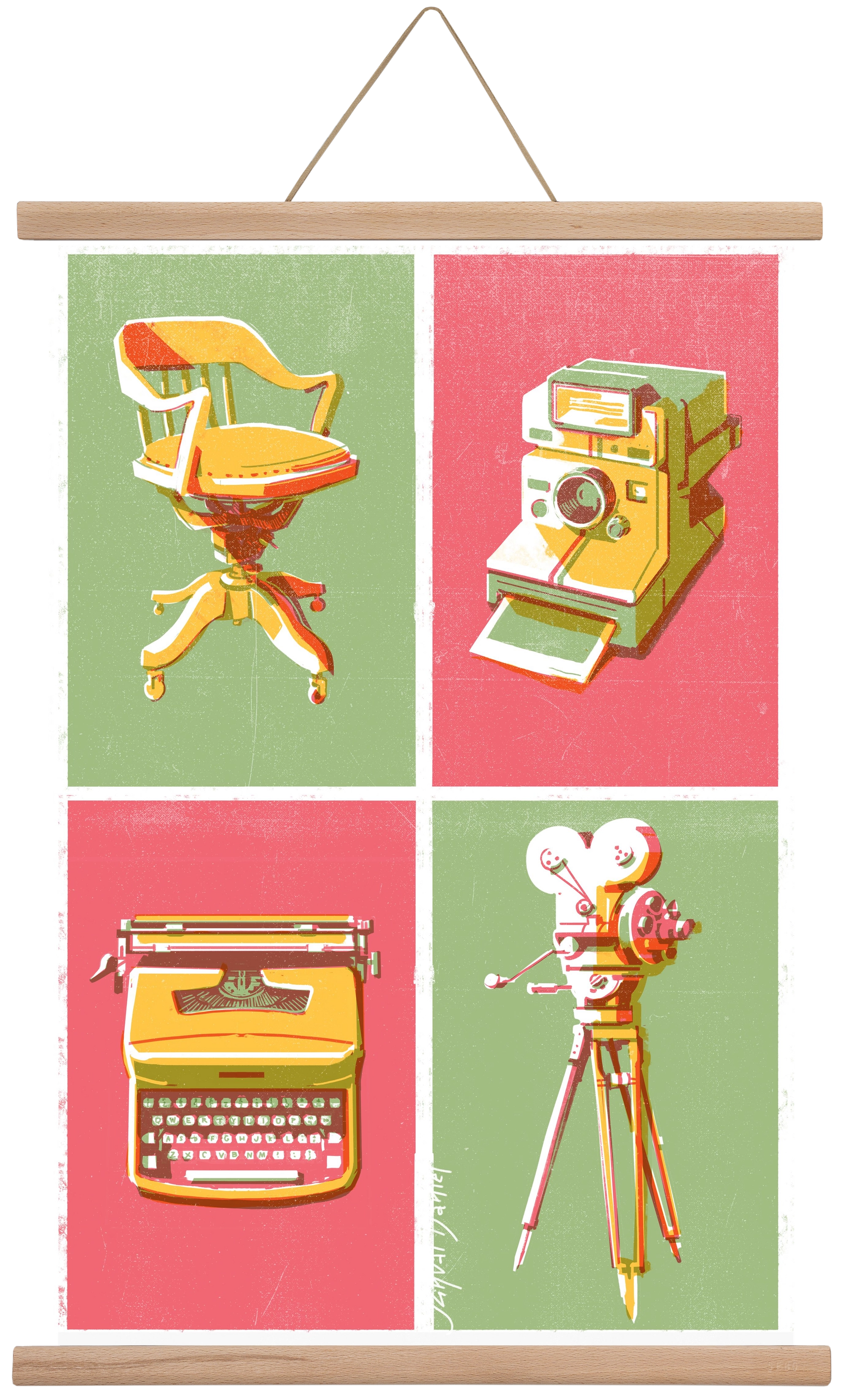 Cinema, 40x60 cm (40x60 cm), Tölgy akasztó