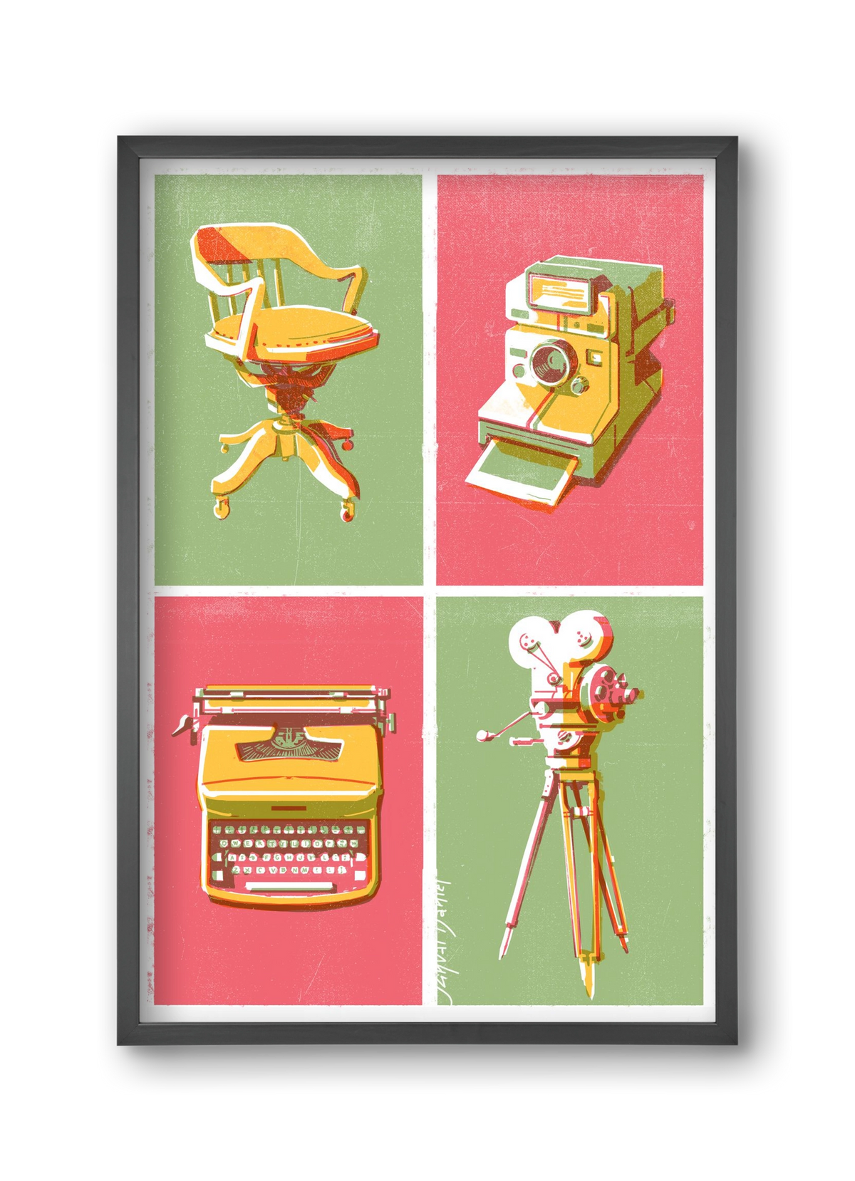 Cinema, 30x45 cm (30x45 cm), Fekete keret