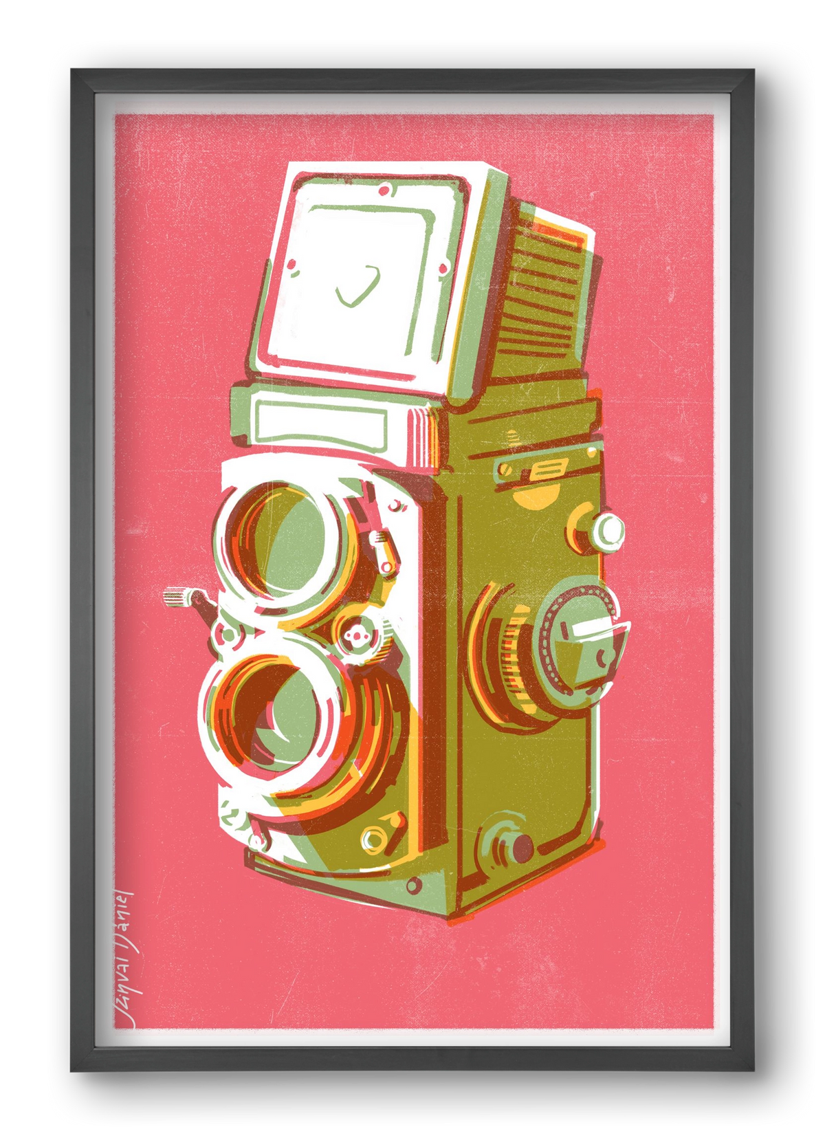 Camera, 40x60 cm (40x60 cm), Fekete keret