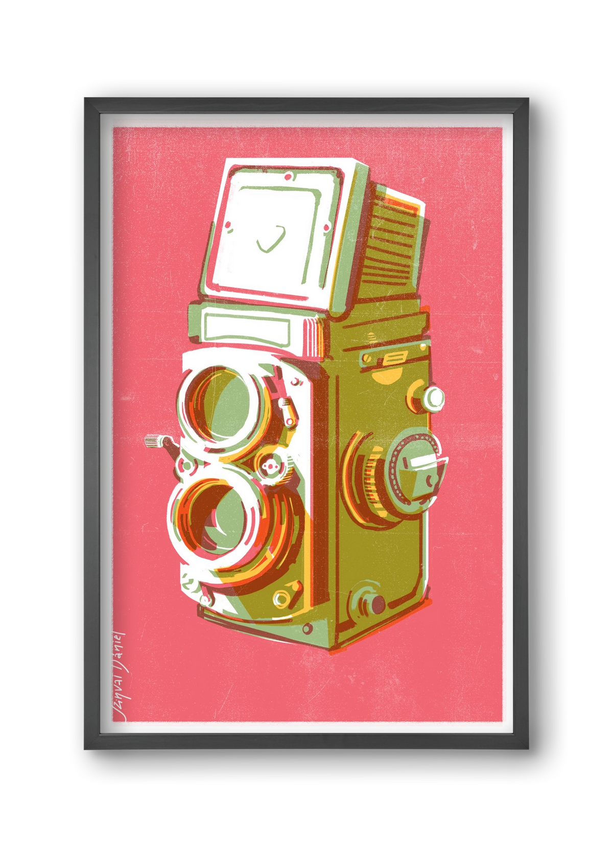 Camera, 30x45 cm (30x45 cm), Fekete keret