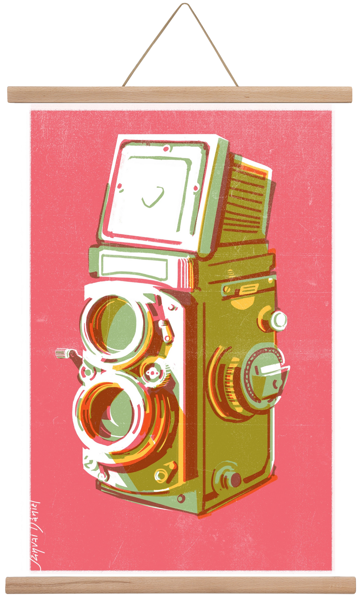 Camera, 40x60 cm (40x60 cm), Tölgy akasztó