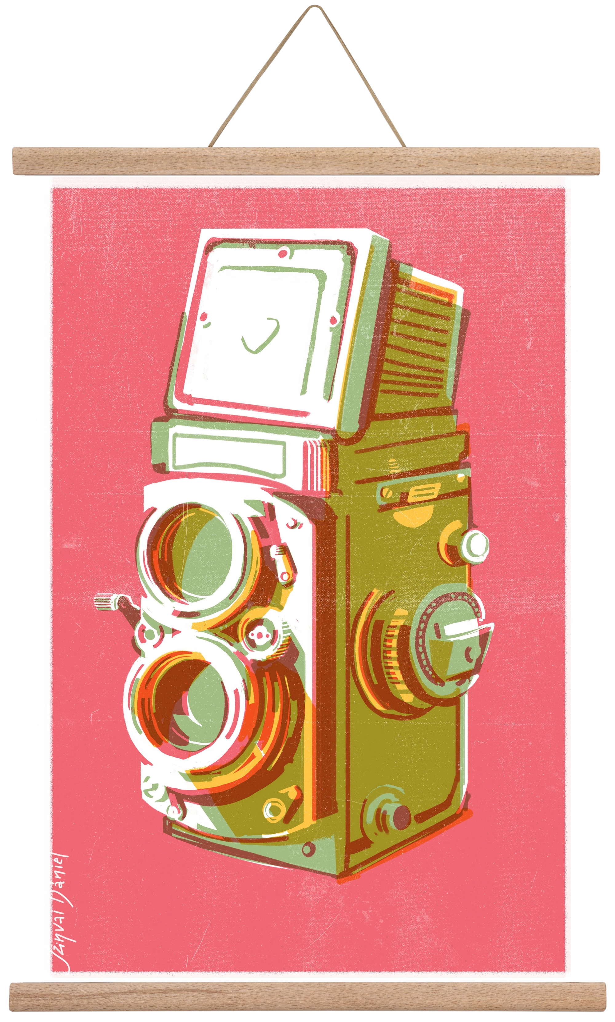 Camera, 40x60 cm (40x60 cm), Tölgy akasztó