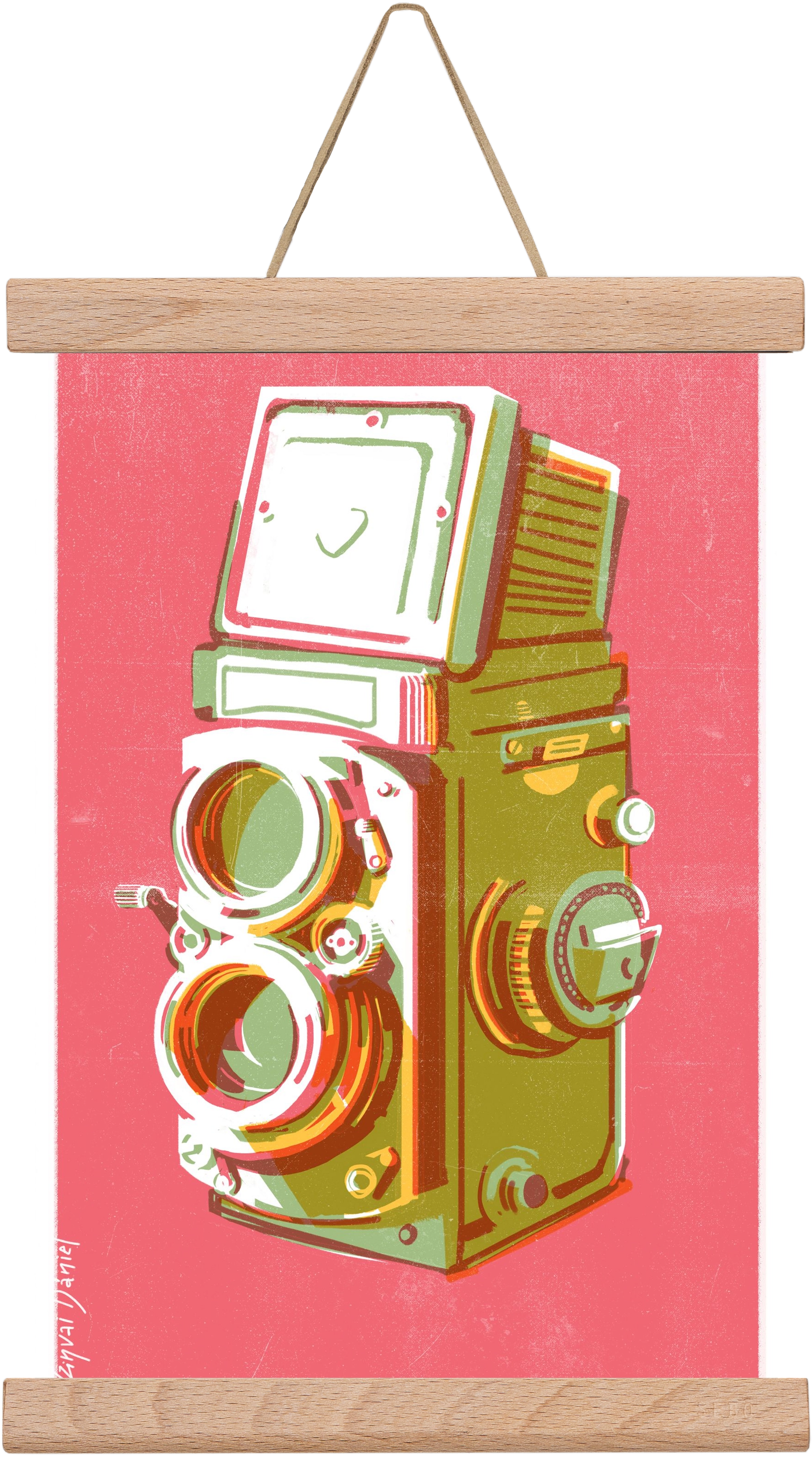 Camera, 20x30 cm (20x30 cm), Tölgy akasztó